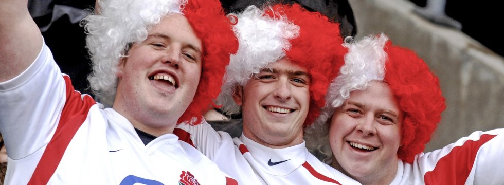 Englische Rugby Fans