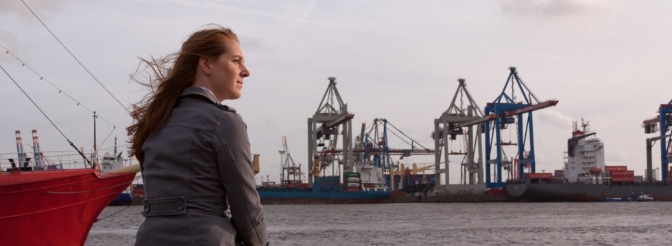 hummel, hummel, mors, mors - Ausblick Hamburger Hafen