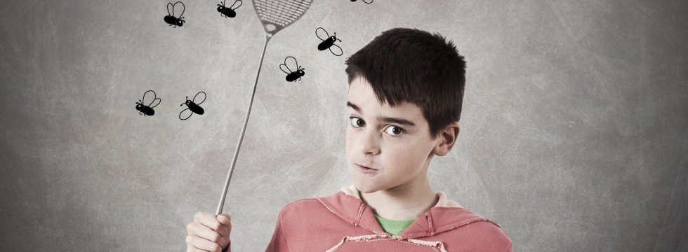 junge-mit-fliegenklatsche-zwei-fliegen