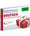 Ein Buch zum Erlernen der deutschen Sprache mit dem Titel Deutsch als Fremdsprache und der Abbildung einer roten, mit einem weißen Band umwickelten Geschenkbox auf dem Einband.