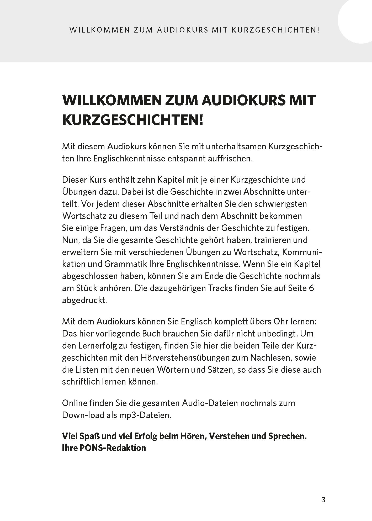 PONS Englisch lernen mit Kurzgeschichten