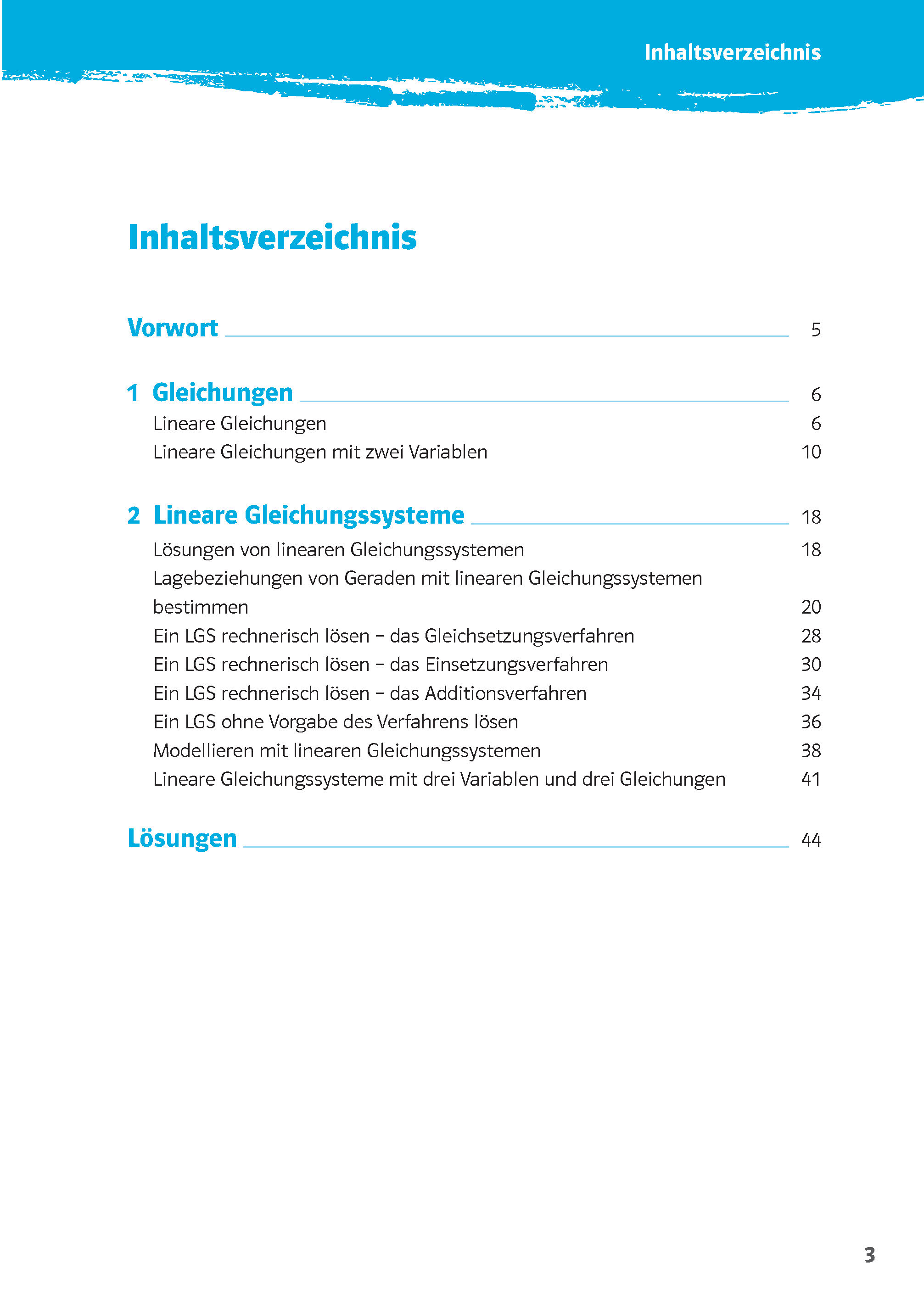 Klett 10-Minuten-Training Mathematik Lineare Gleichungssysteme  8.-10. Klasse