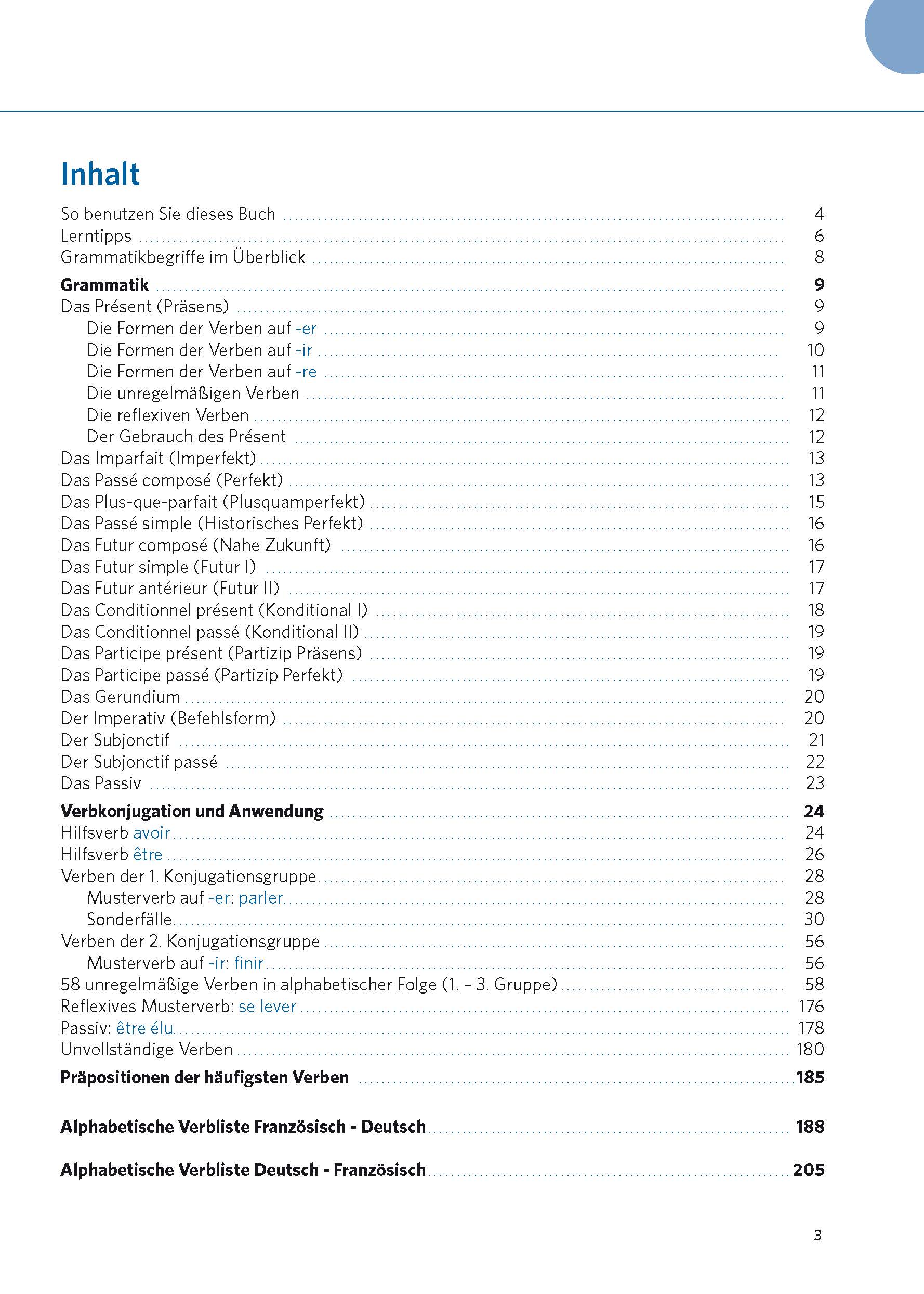 PONS Verbtabellen Plus Französisch