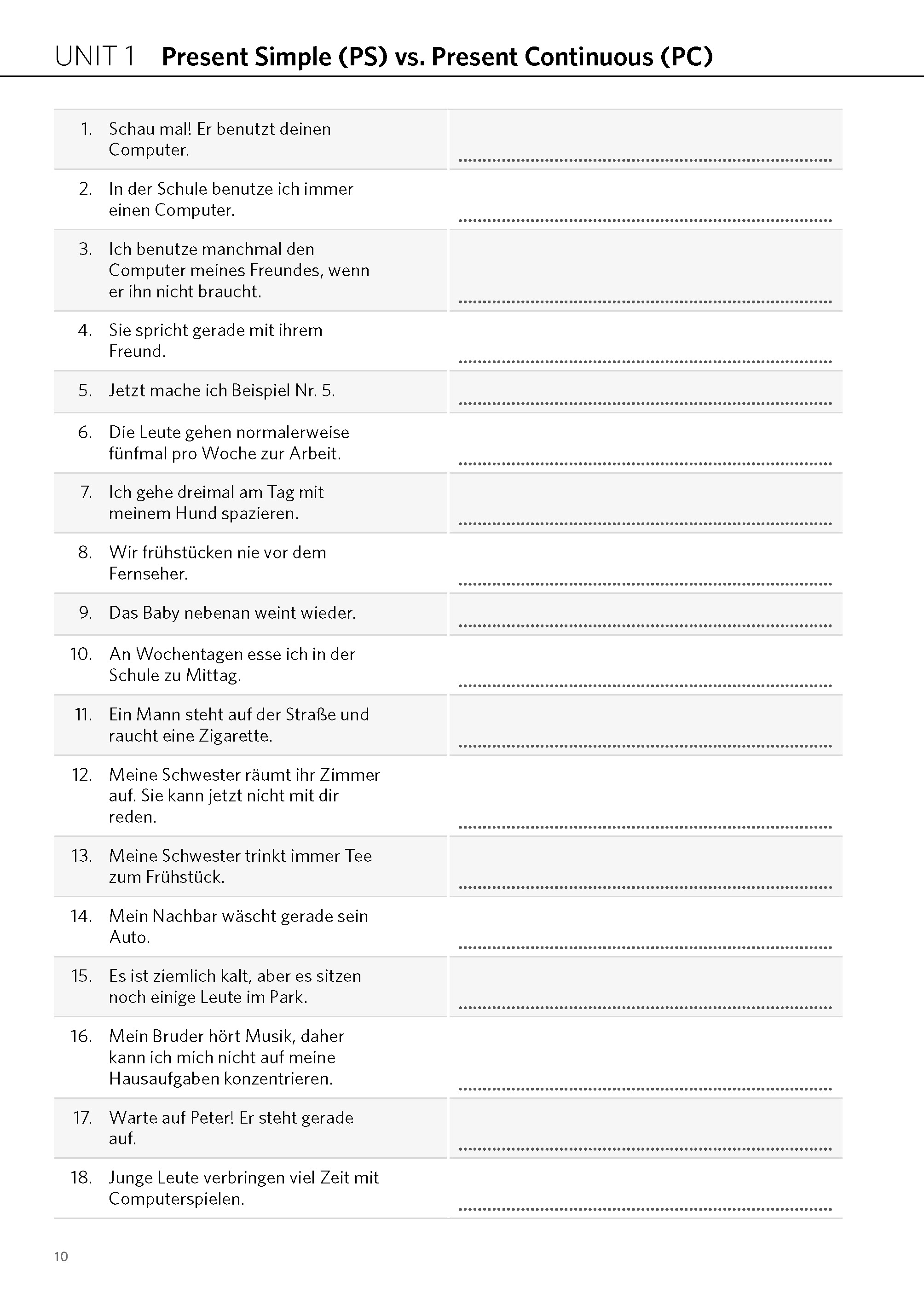 PONS Satz für Satz Englisch Zeiten und Tenses