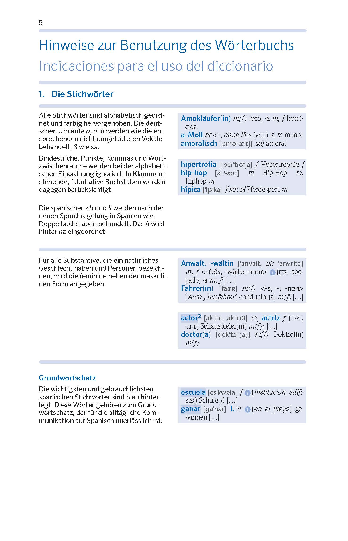 PONS Schülerwörterbuch Klausurausgabe Spanisch