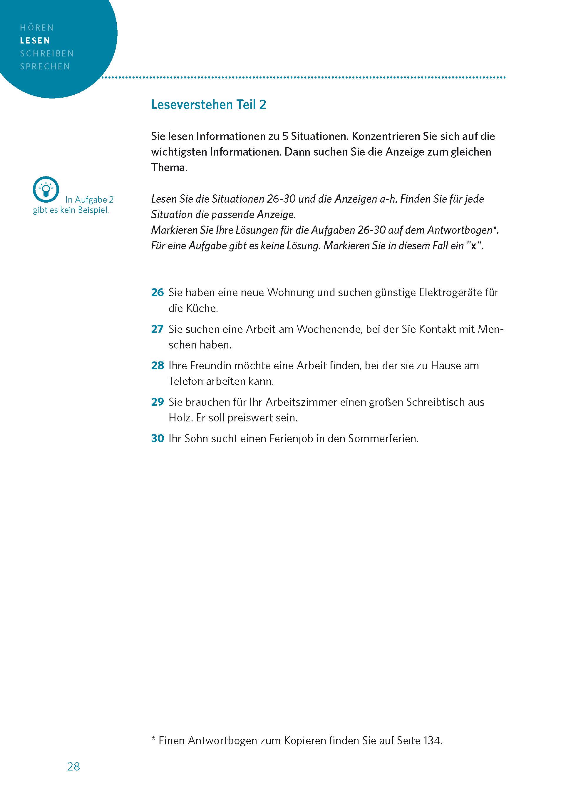 PONS Modelltests Deutsch-Test für Zuwanderer