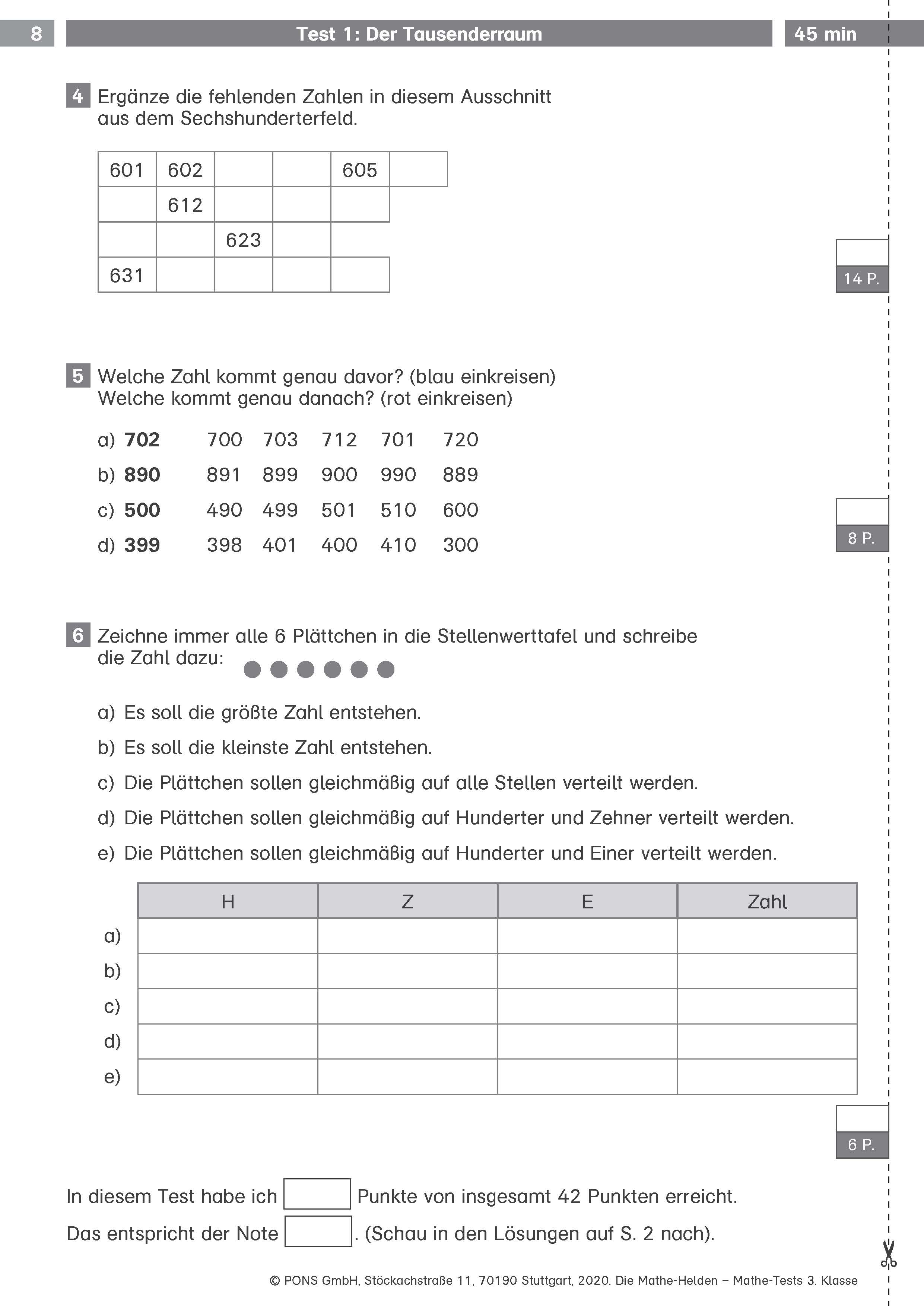 Klett Die Mathe-Helden: Mathe-Tests 3. Klasse