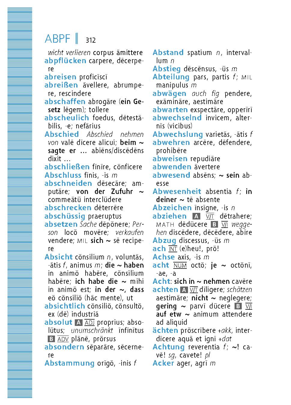 Langenscheidt Universal-Wörterbuch Latein
