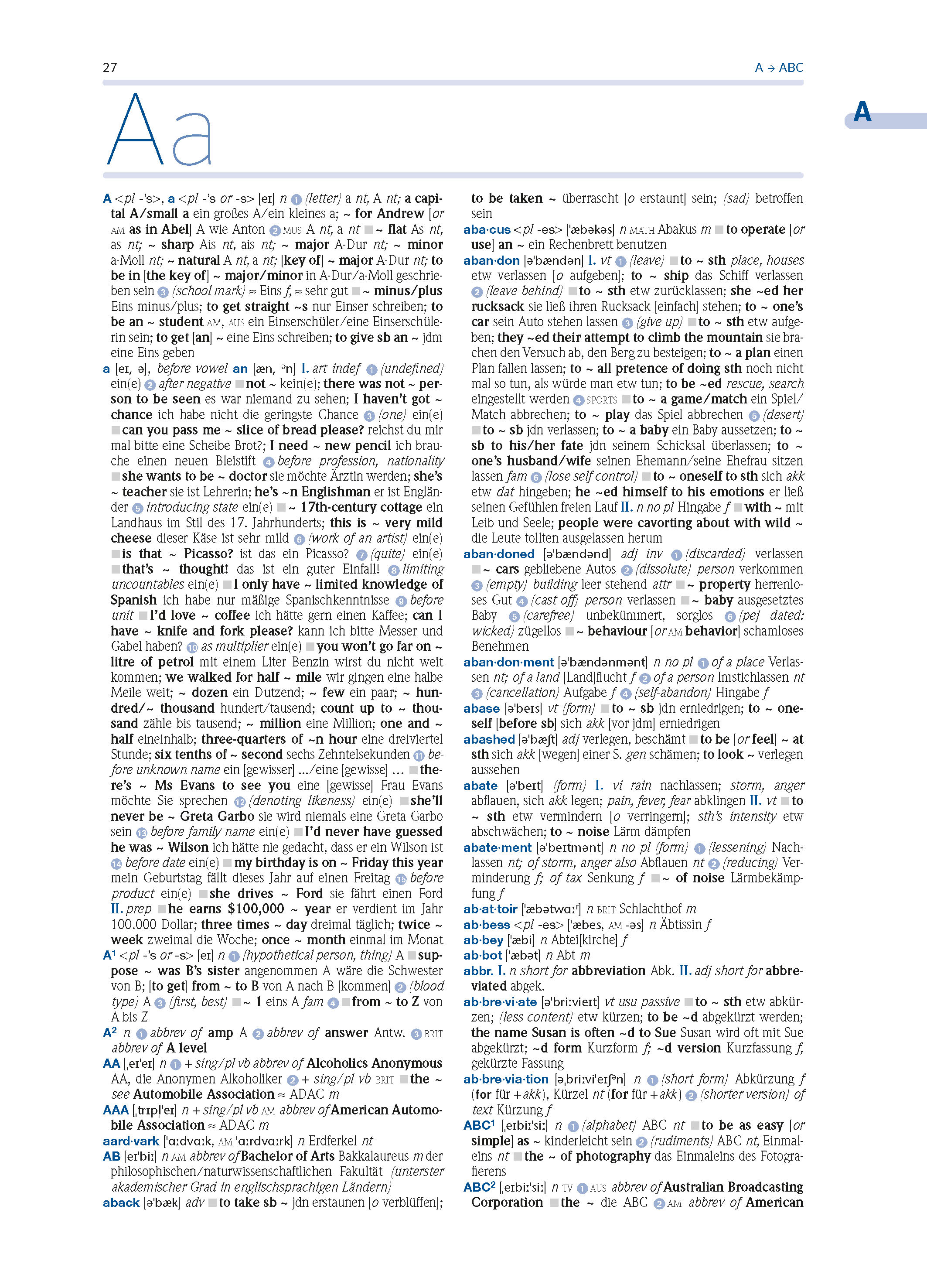 PONS Wörterbuch Studienausgabe Plus Englisch