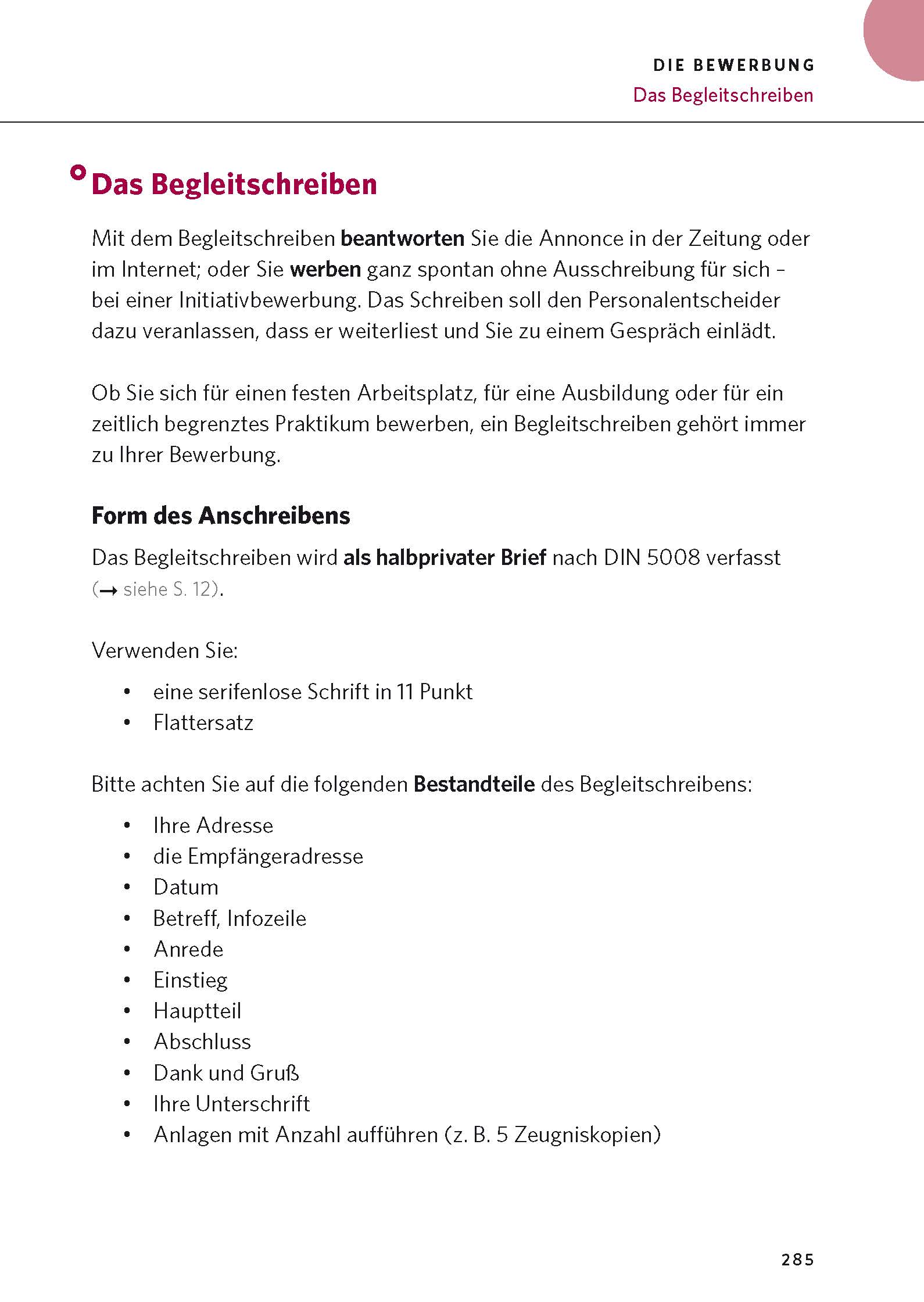 PONS Briefe, E-Mails & Bewerbungen