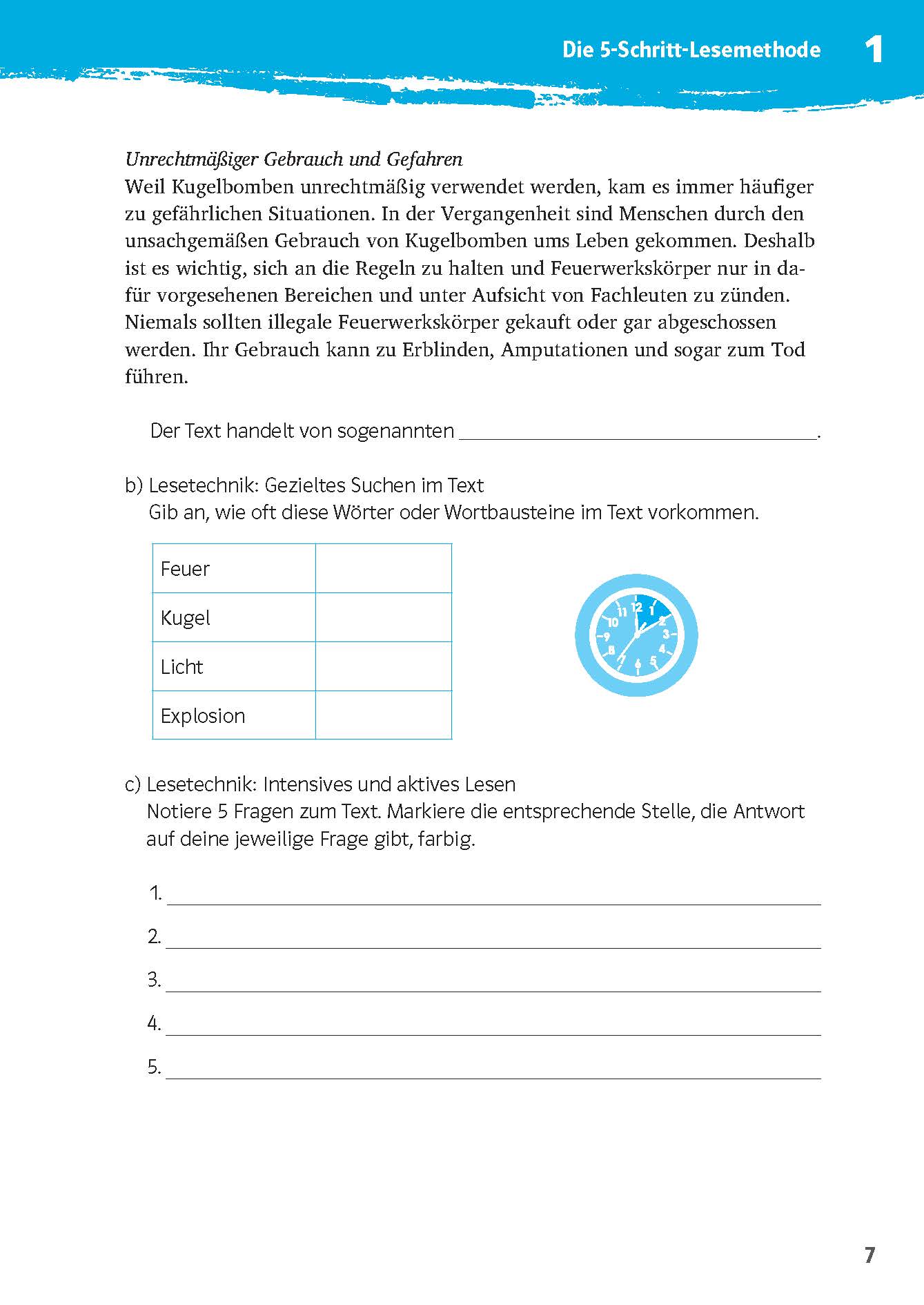 Klett 10-Minuten-Training Deutsch Texte lesen und verstehen 6. Klasse