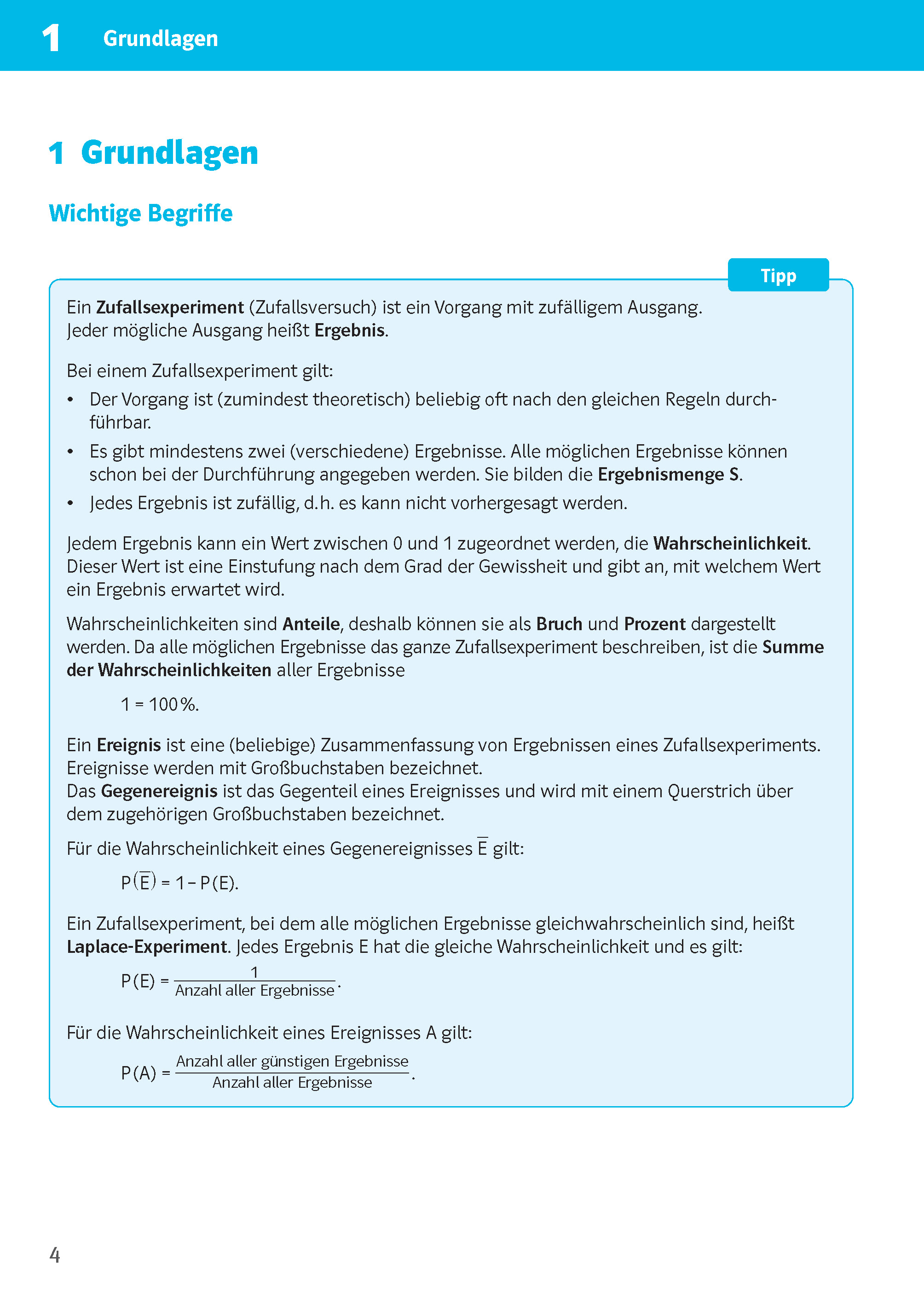 Klett Sicher im Abi 10-Minuten-Training Mathematik Stochastik