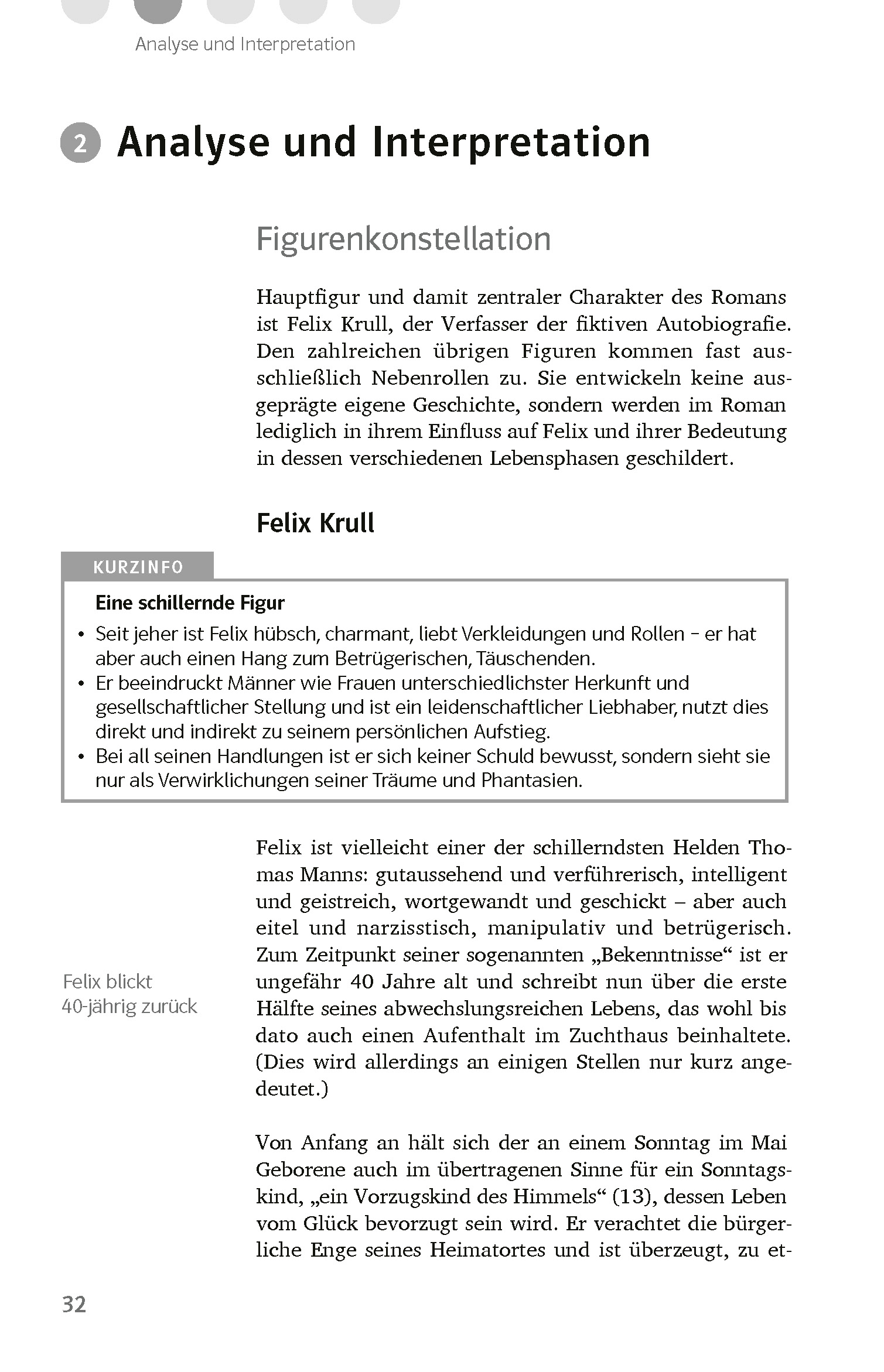 Klett Lektürehilfen Thomas Mann, Bekenntnisse des Hochstaplers Felix Krull