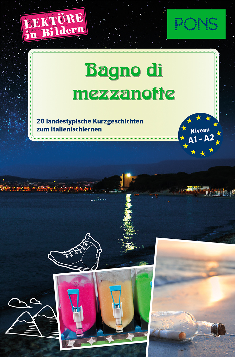 PONS Lektüre in Bildern Italienisch A1-A2 – Bagno di mezzanotte