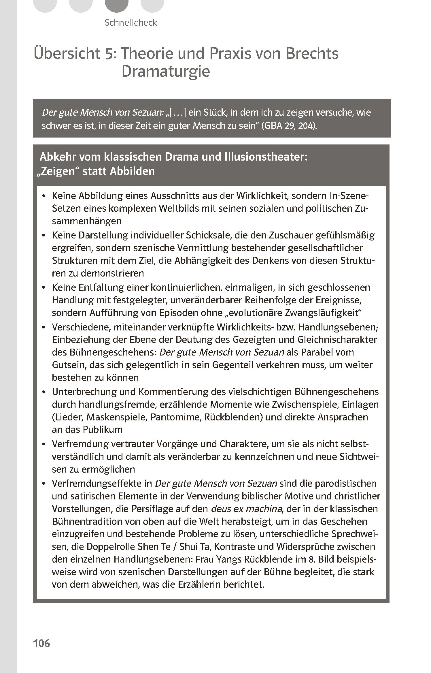 Klett Lektürehilfen Bertolt Brecht, Der gute Mensch von Sezuan