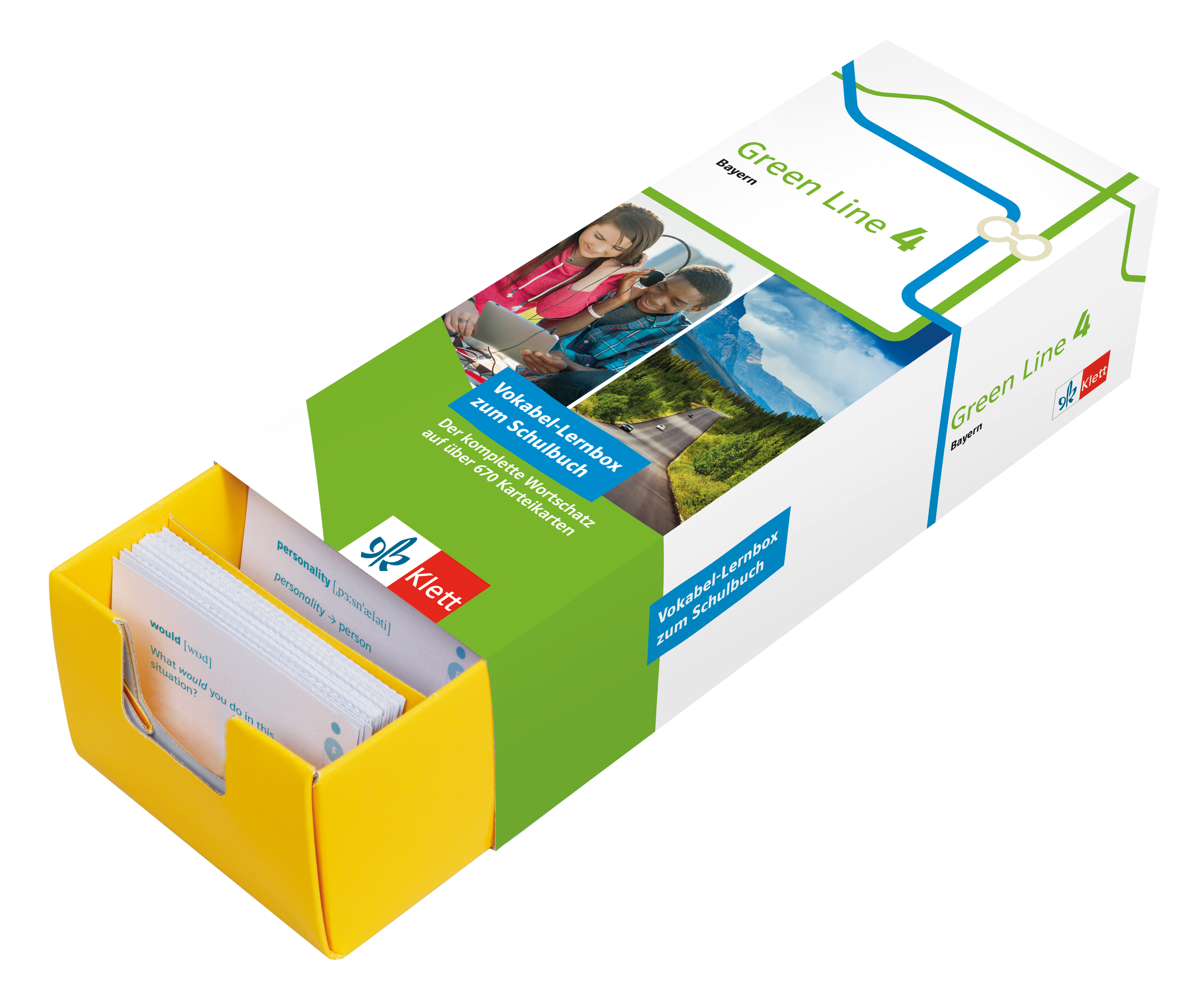 Klett Green Line 4 Bayern Klasse 8 Vokabel-Lernbox zum Schulbuch