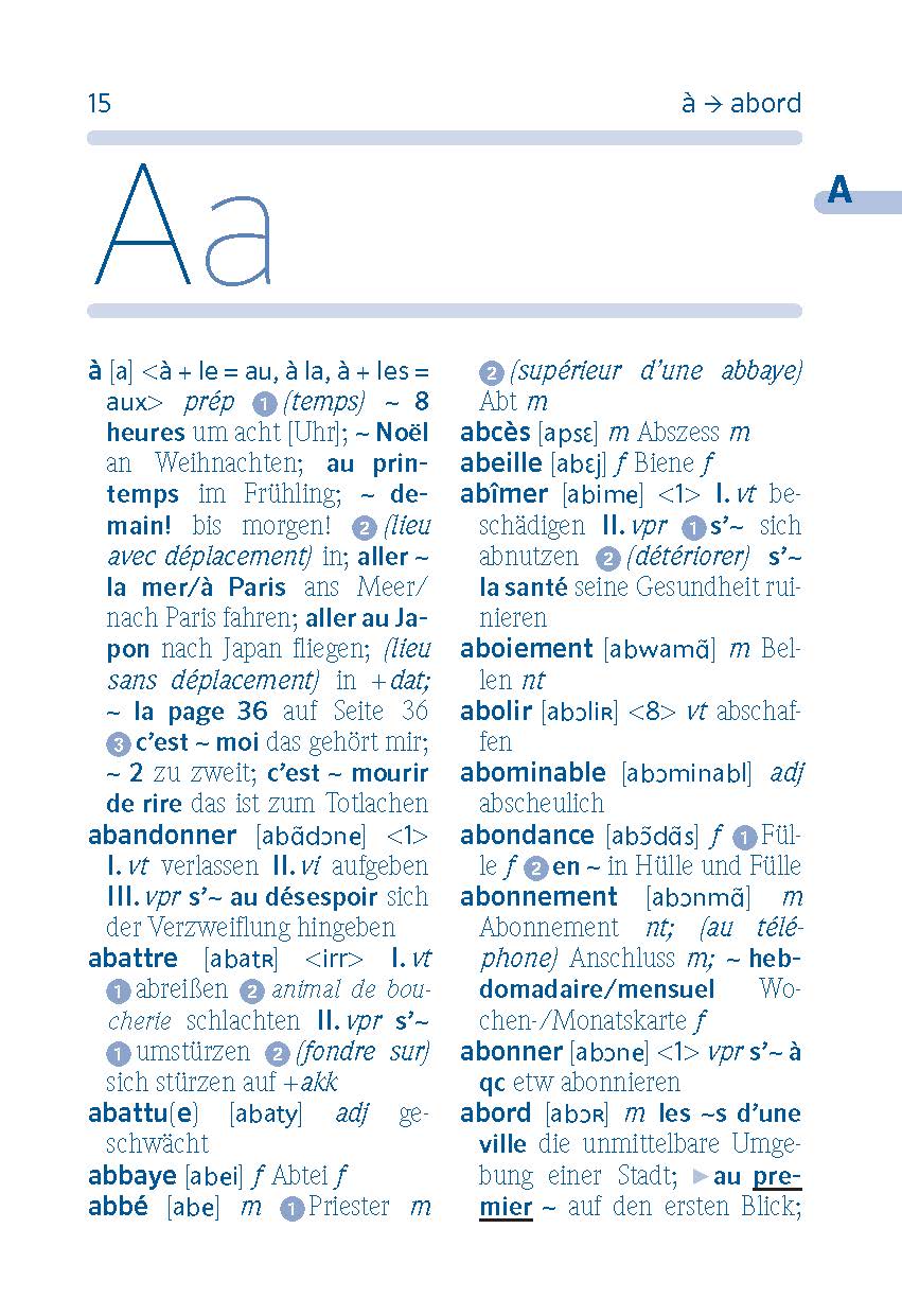 PONS Spick-Wörterbuch Französisch  für die Schule