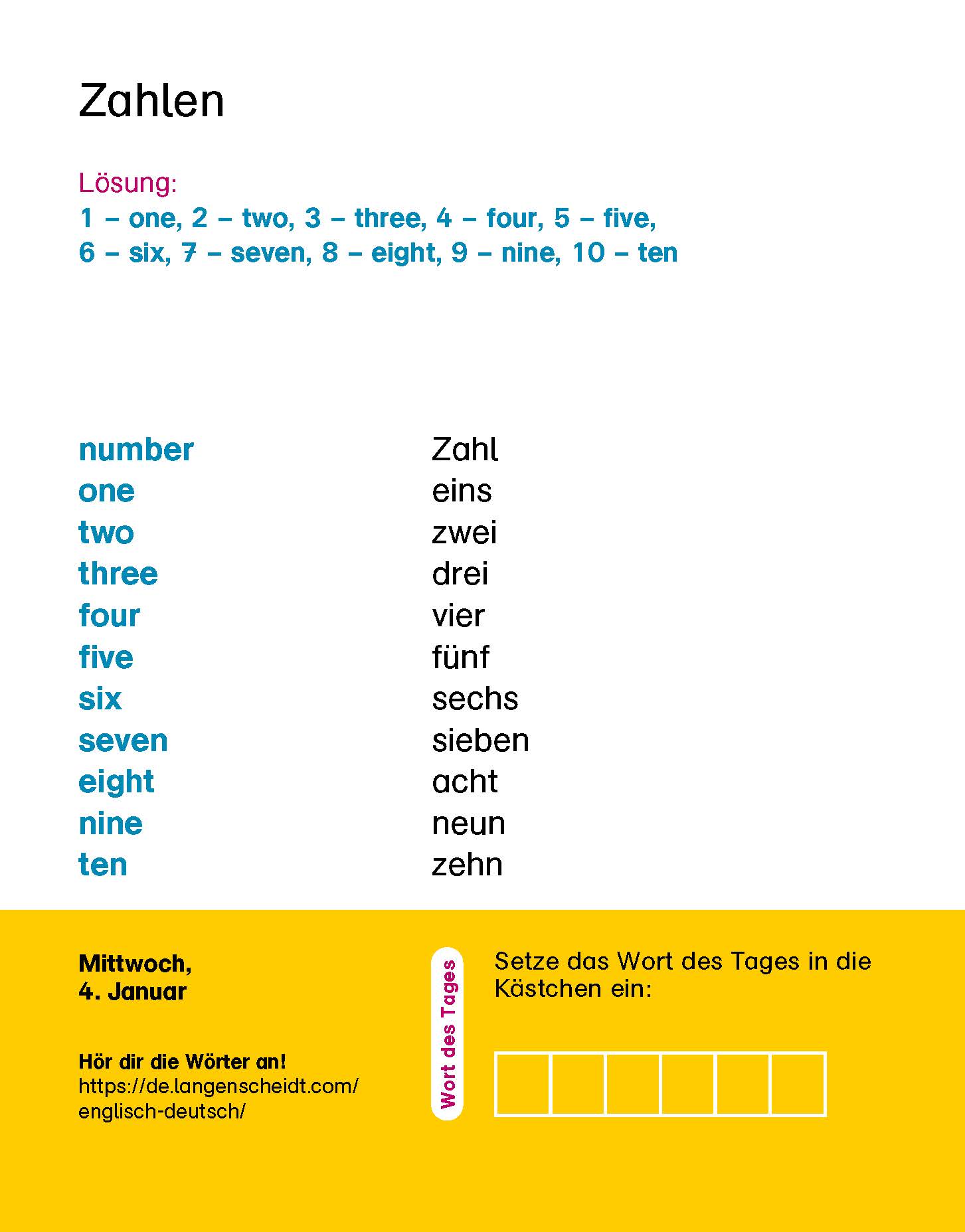 Langenscheidt Kinderkalender Englisch 2023