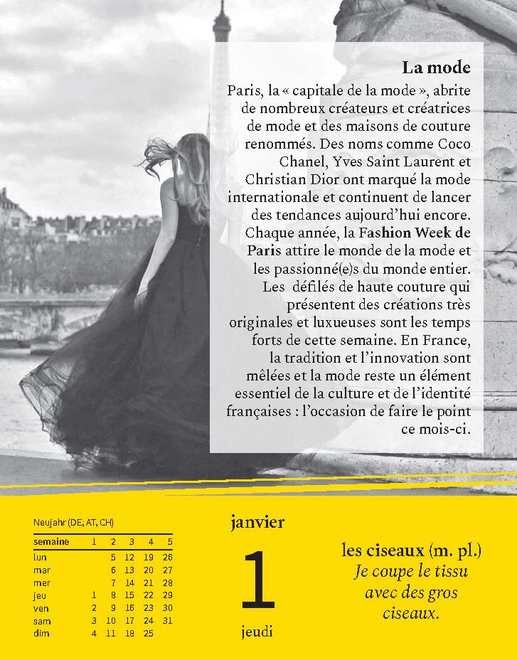 Langenscheidt Sprachkalender Französisch 2026