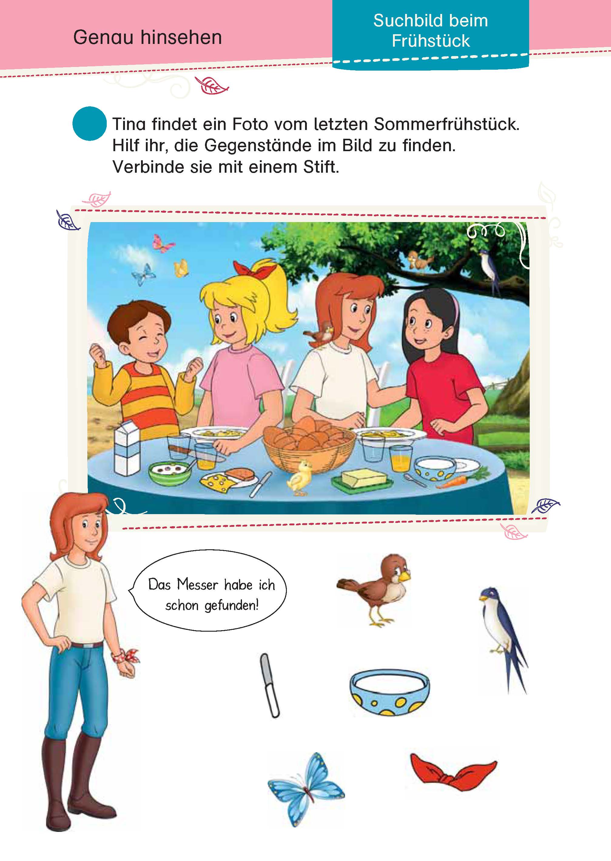 Bibi & Tina: Mein Schulstart-Block Konzentrations- und Denkspiele