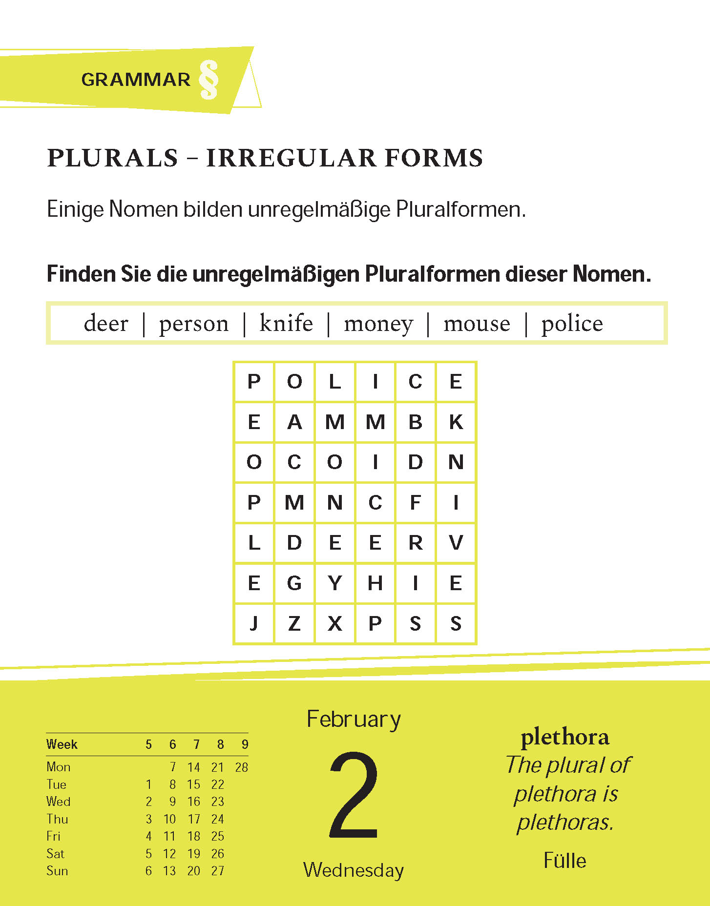 Langenscheidt Sprachkalender Englisch für Fortgeschrittene 2022