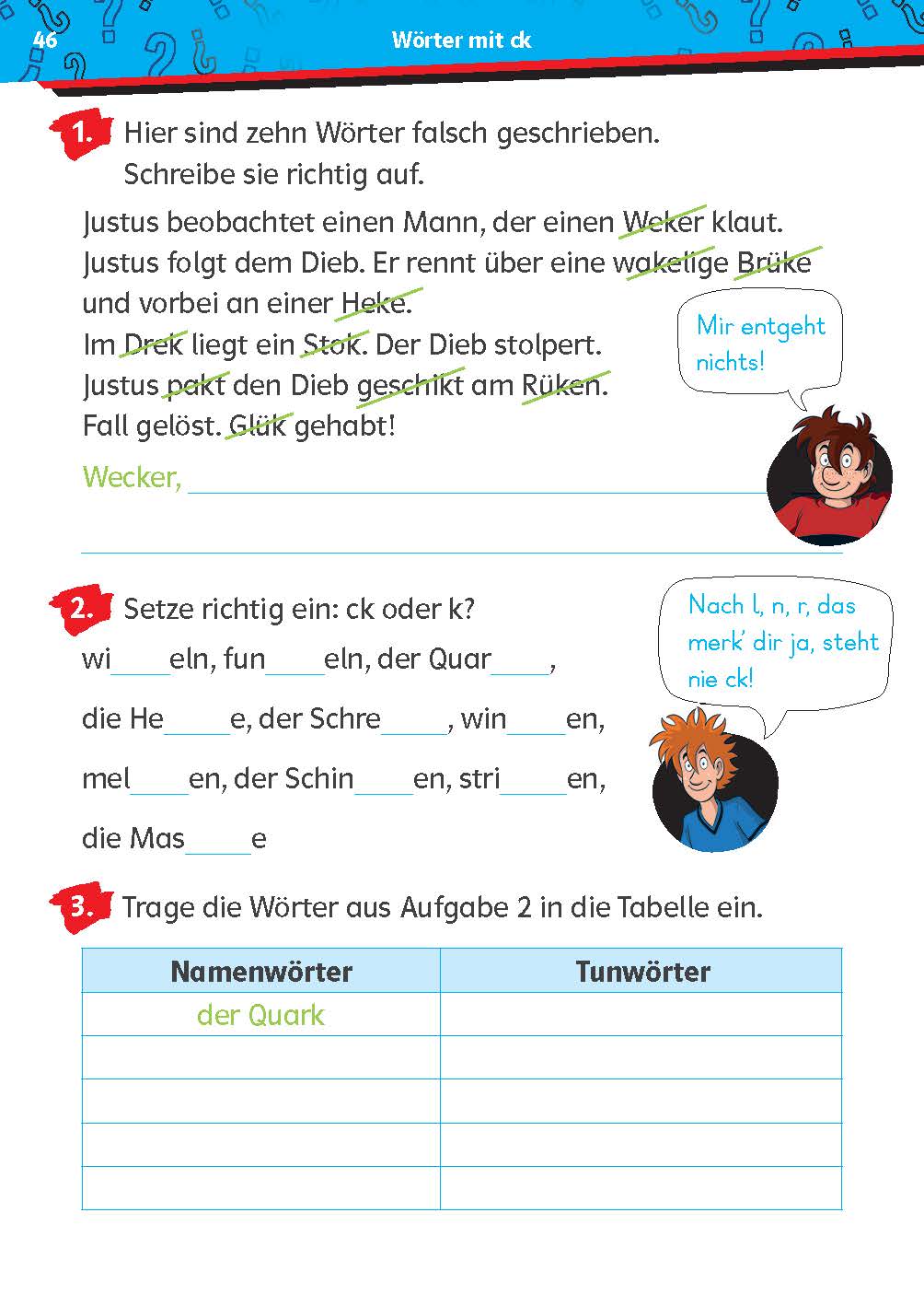 Die drei ??? Kids: Mein Übungsheft Deutsch 2. Klasse – Richtig schreiben