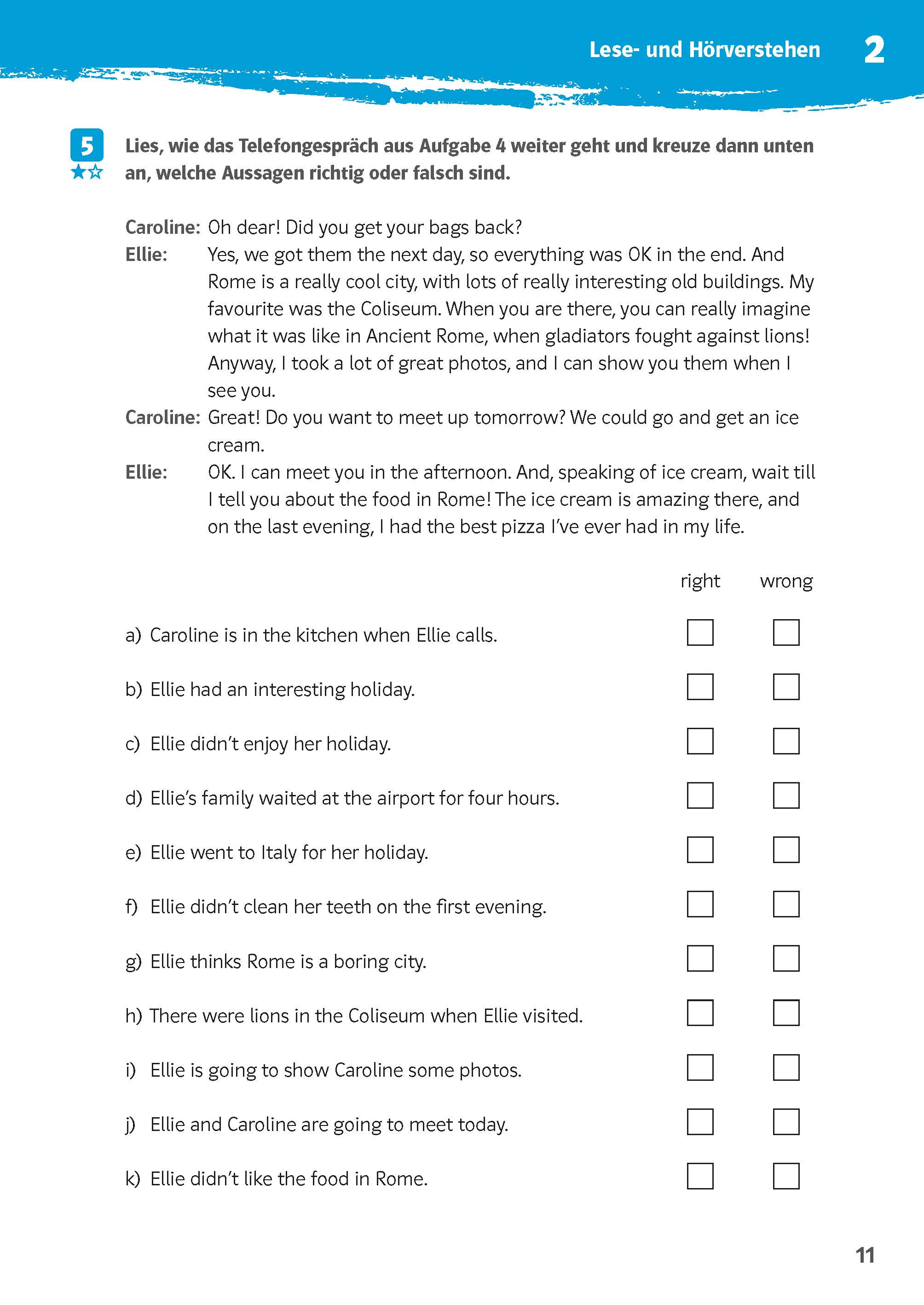 Klett 10-Minuten-Training Englisch Lese- und Hörverstehen 6. Klasse