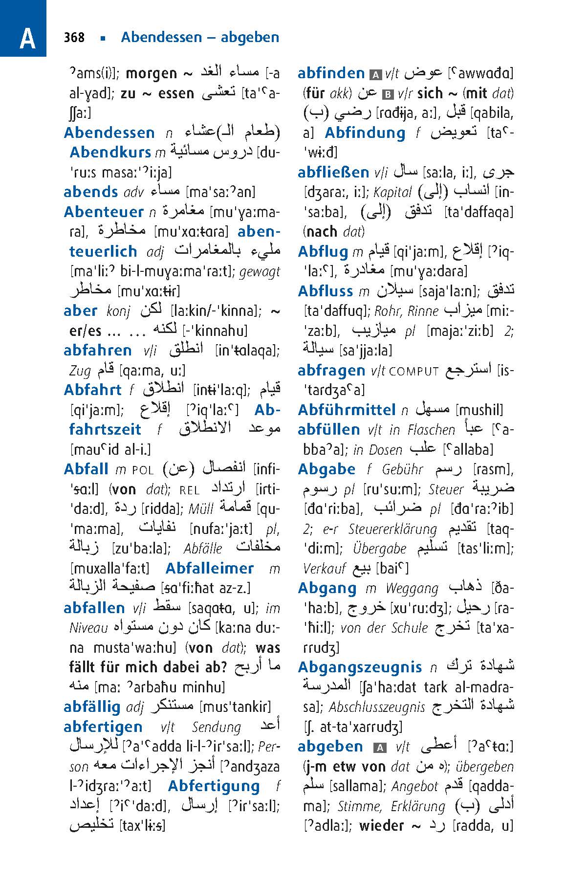 Langenscheidt Praktisches Wörterbuch Arabisch