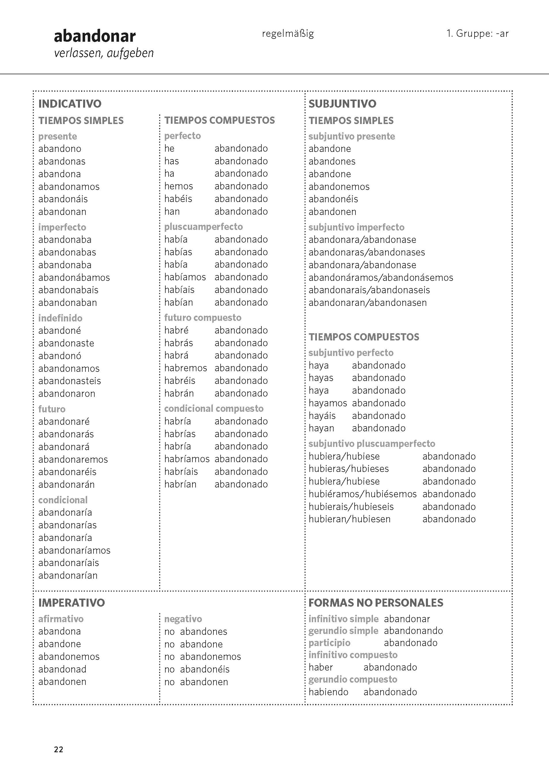 PONS Das große Buch der Verben Spanisch