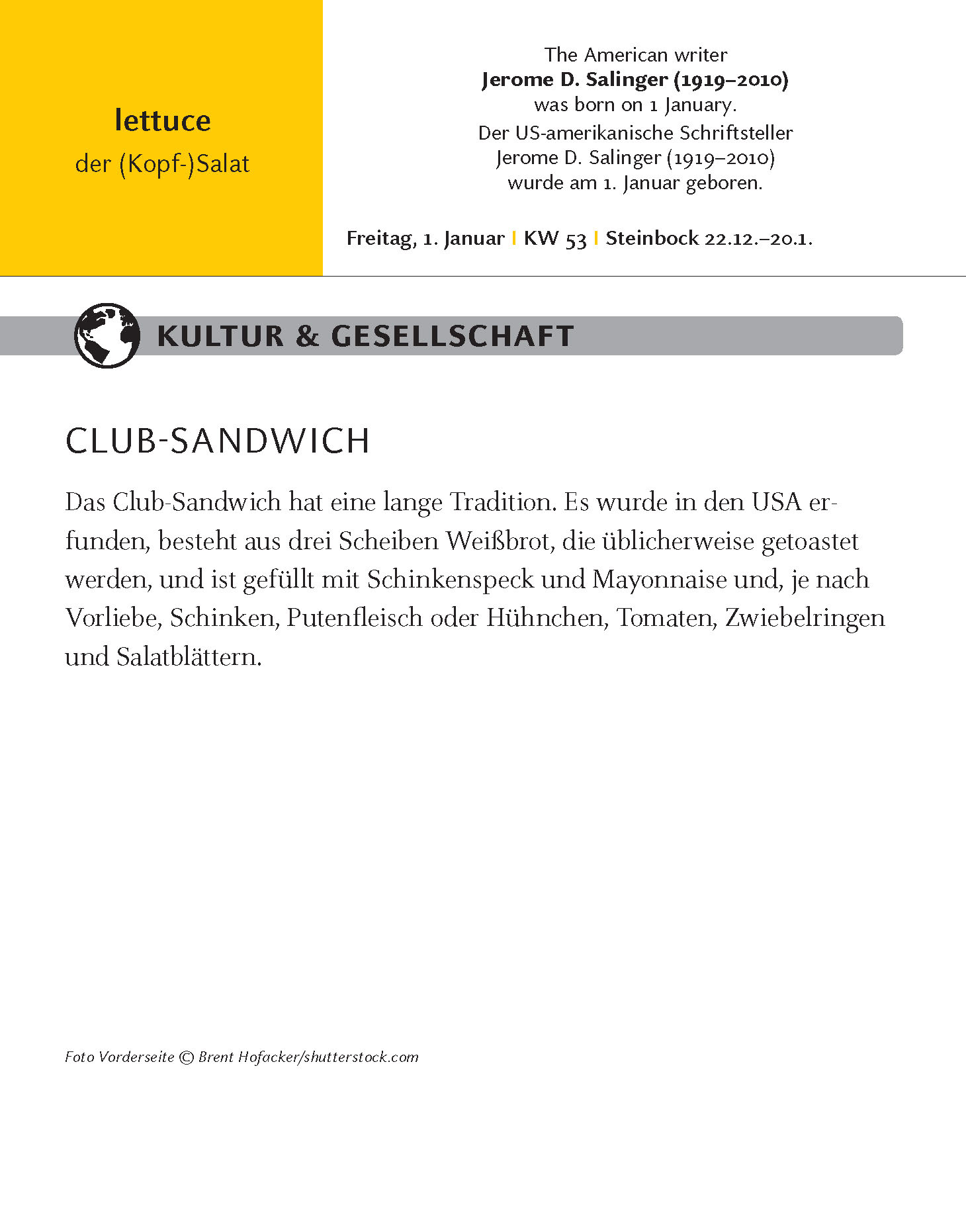 Langenscheidt Sprachkalender Englisch 2021