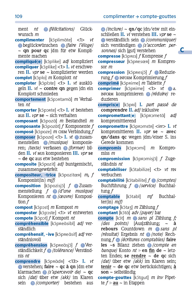 PONS Schulwörterbuch Französisch