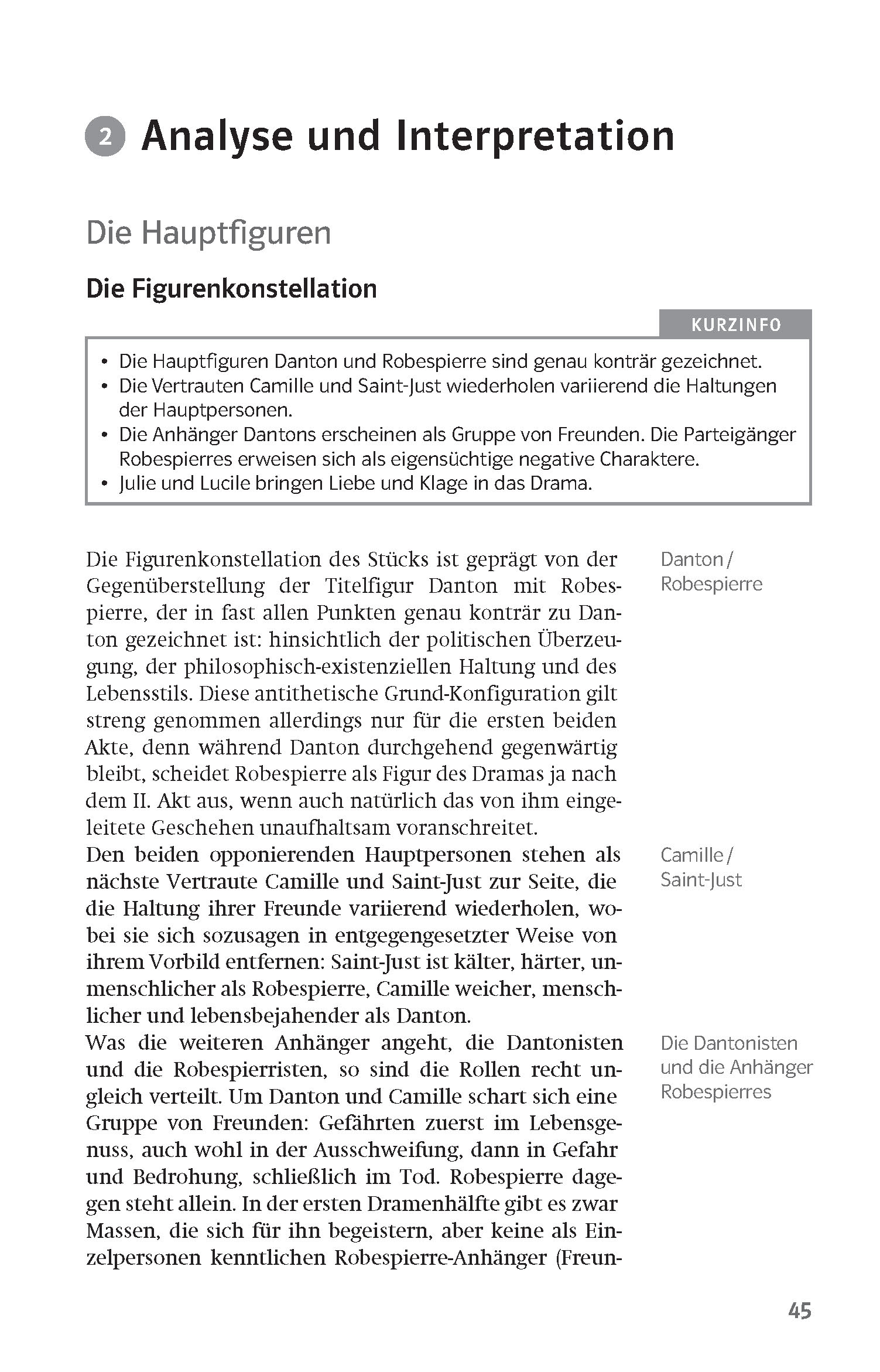 Klett Lektürehilfen Georg Büchner, Dantons Tod