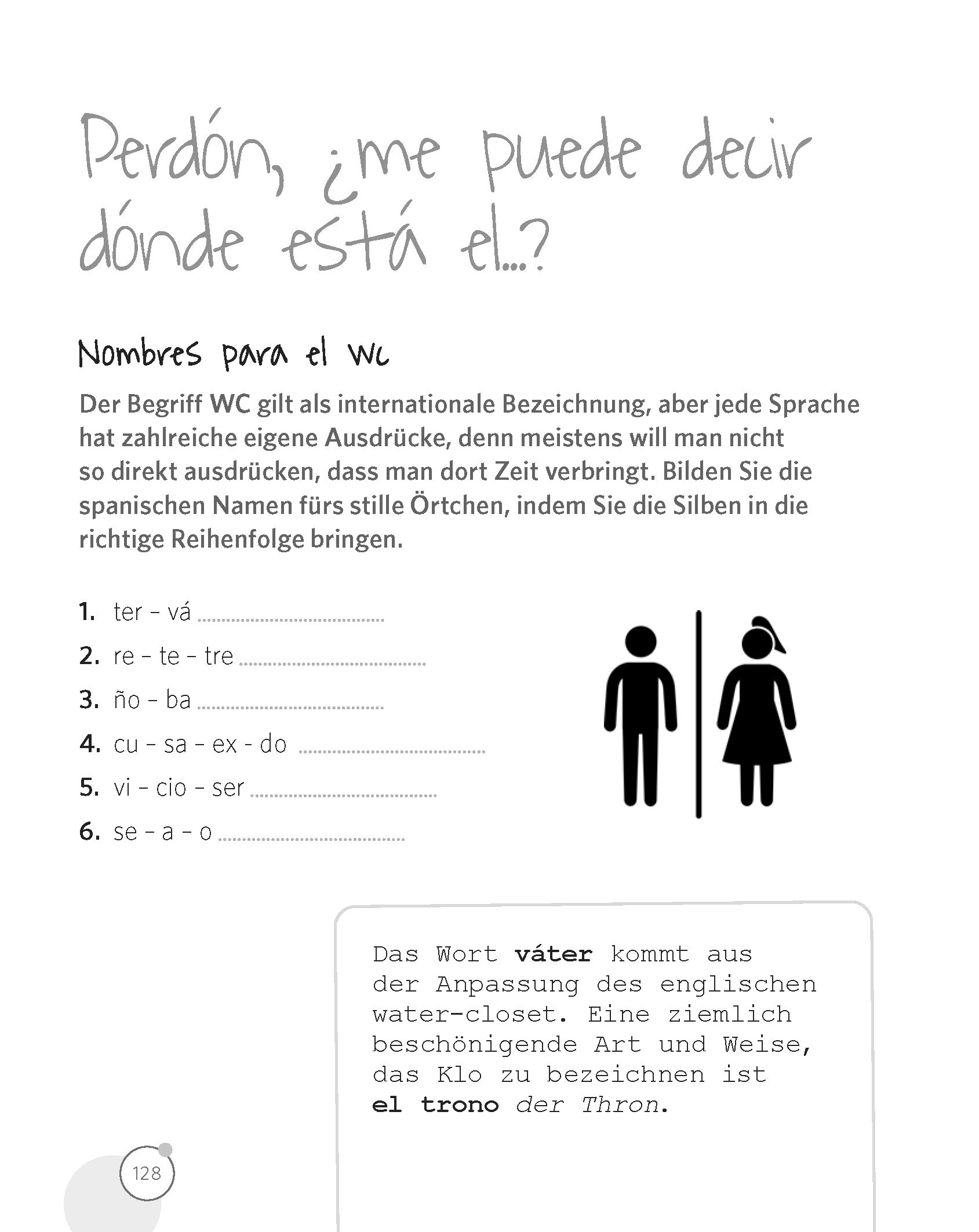 PONS Spanisch fürs stille Örtchen