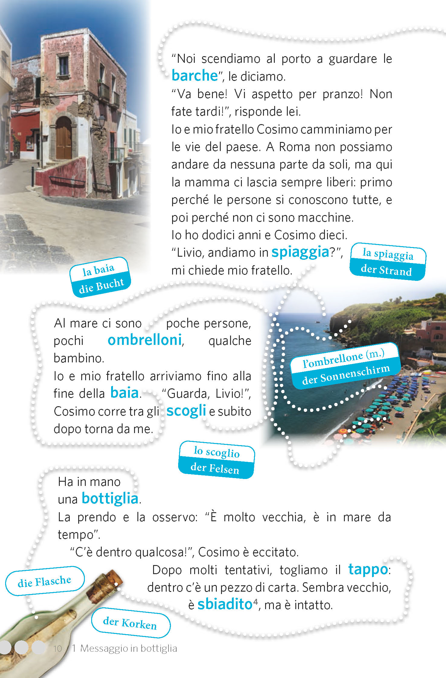 PONS Lektüre in Bildern Italienisch A1-A2 – Bagno di mezzanotte