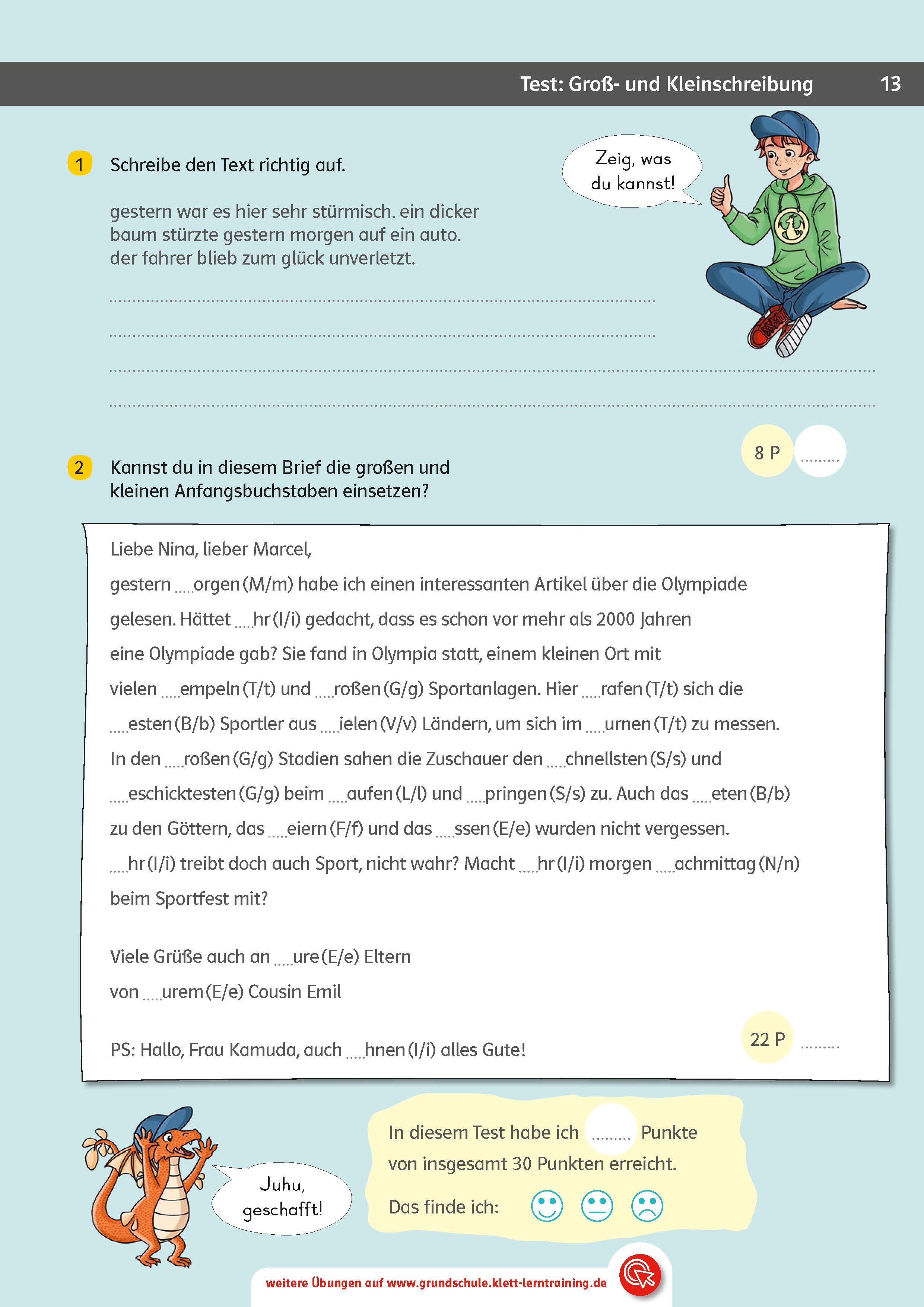 Klett Team Drachenstark: Das große Trainingsbuch Deutsch 4. Klasse