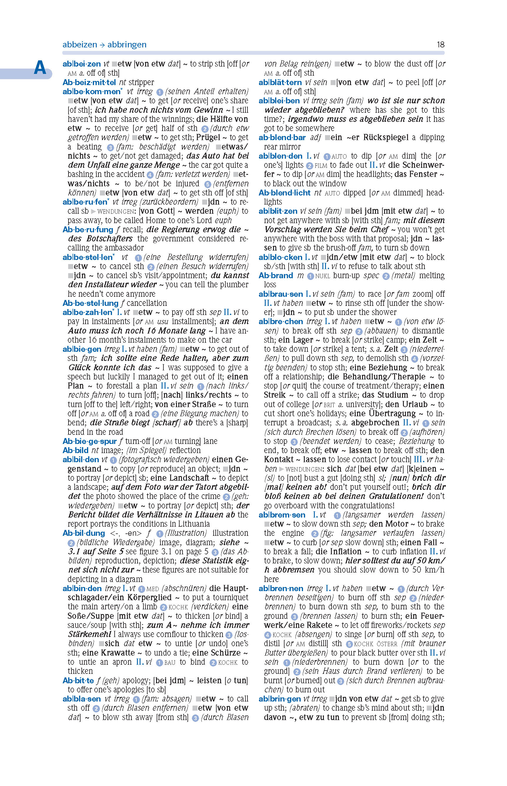 PONS Wörterbuch Schule und Studium Deutsch - Englisch, Band 2