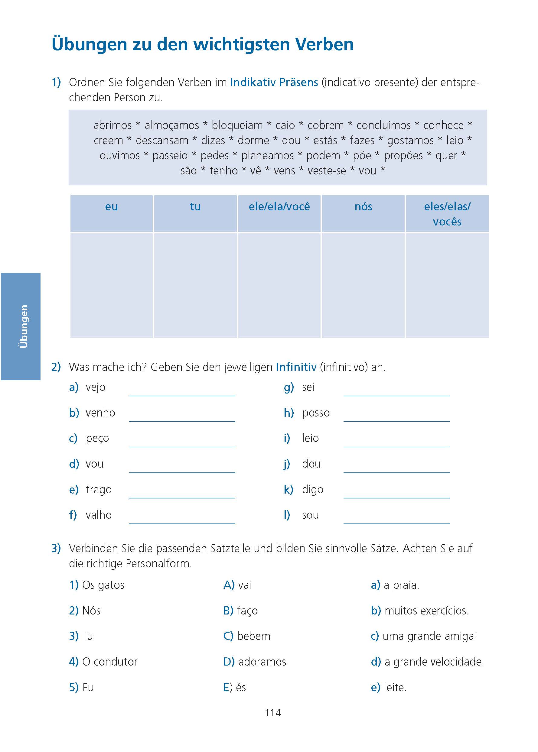 PONS Verbtabellen Portugiesisch