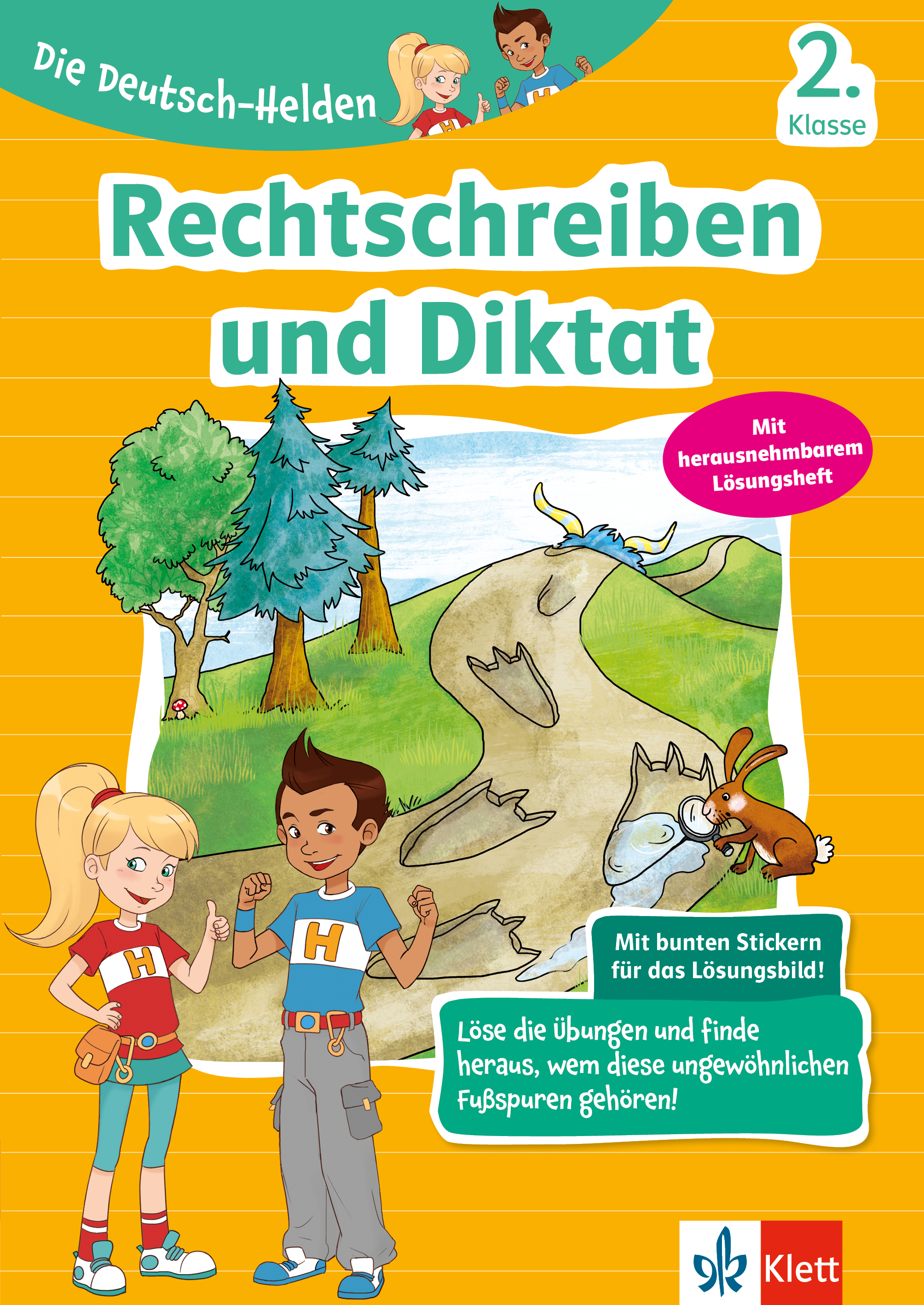 Klett Die Deutsch-Helden: Rechtschreiben und Diktat 2. Klasse