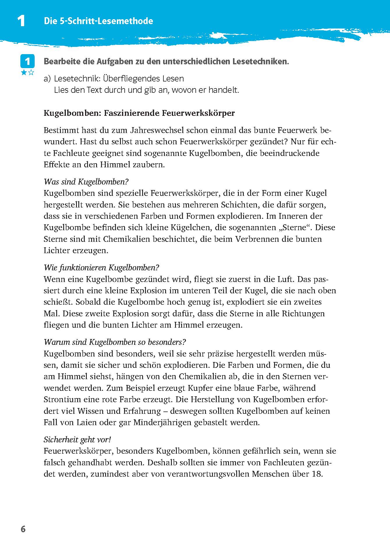 Klett 10-Minuten-Training Deutsch Texte lesen und verstehen 6. Klasse