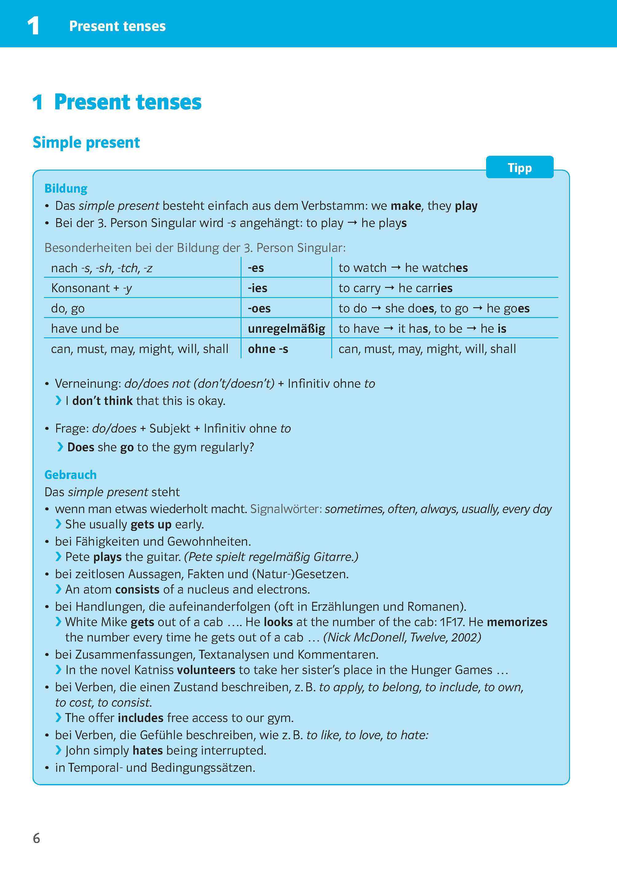 Klett Sicher im Abi 10-Minuten-Training Oberstufe Englisch Zeiten