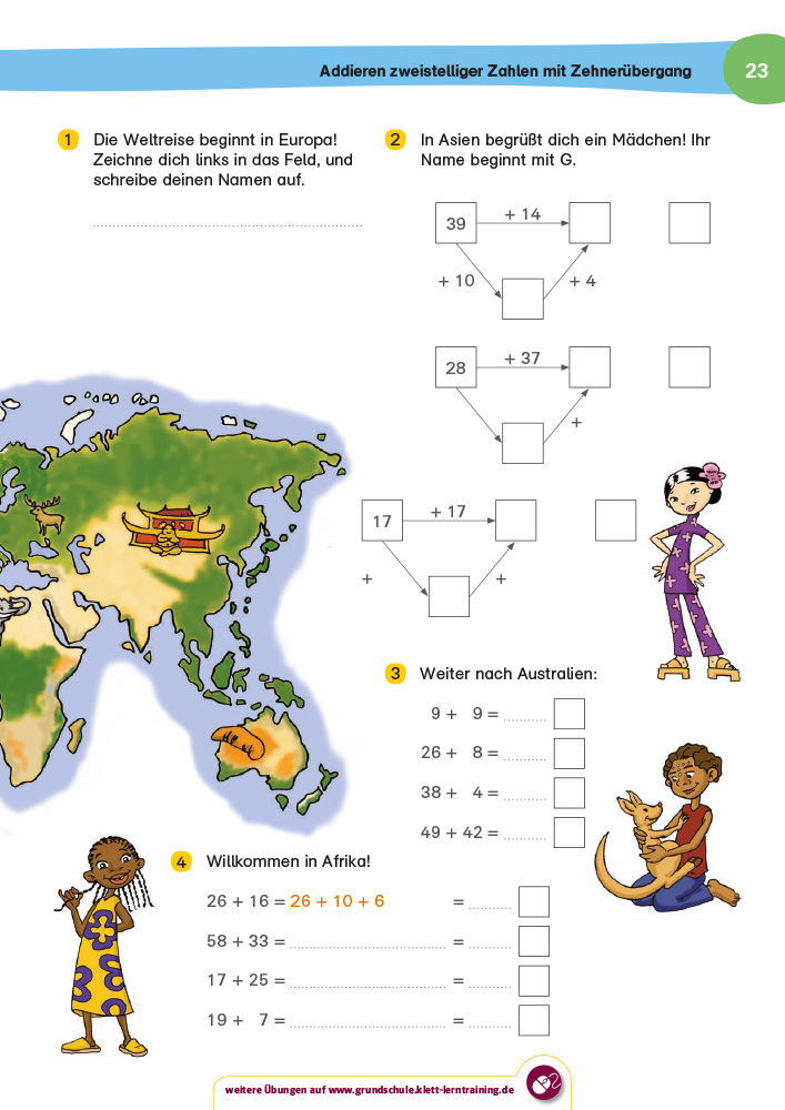 Klett Mein großes Trainingsbuch Mathematik 1. Klasse