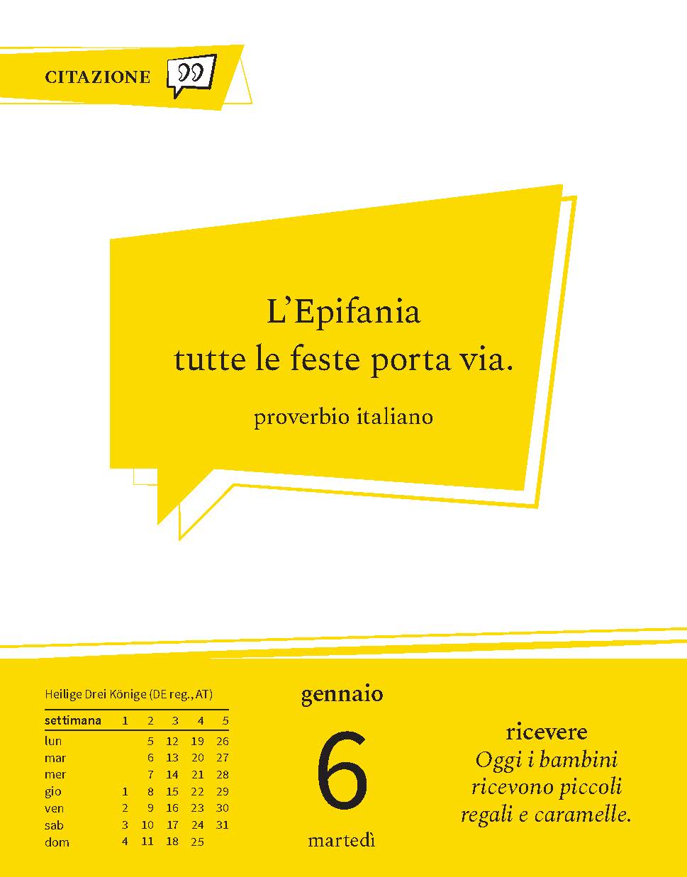Langenscheidt Sprachkalender Italienisch 2026