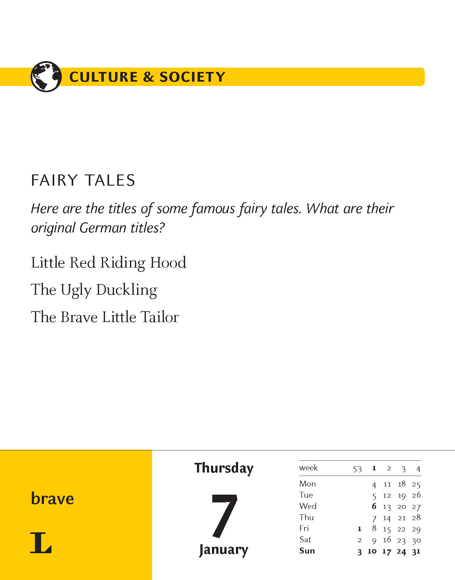 Langenscheidt Sprachkalender Englisch 2021