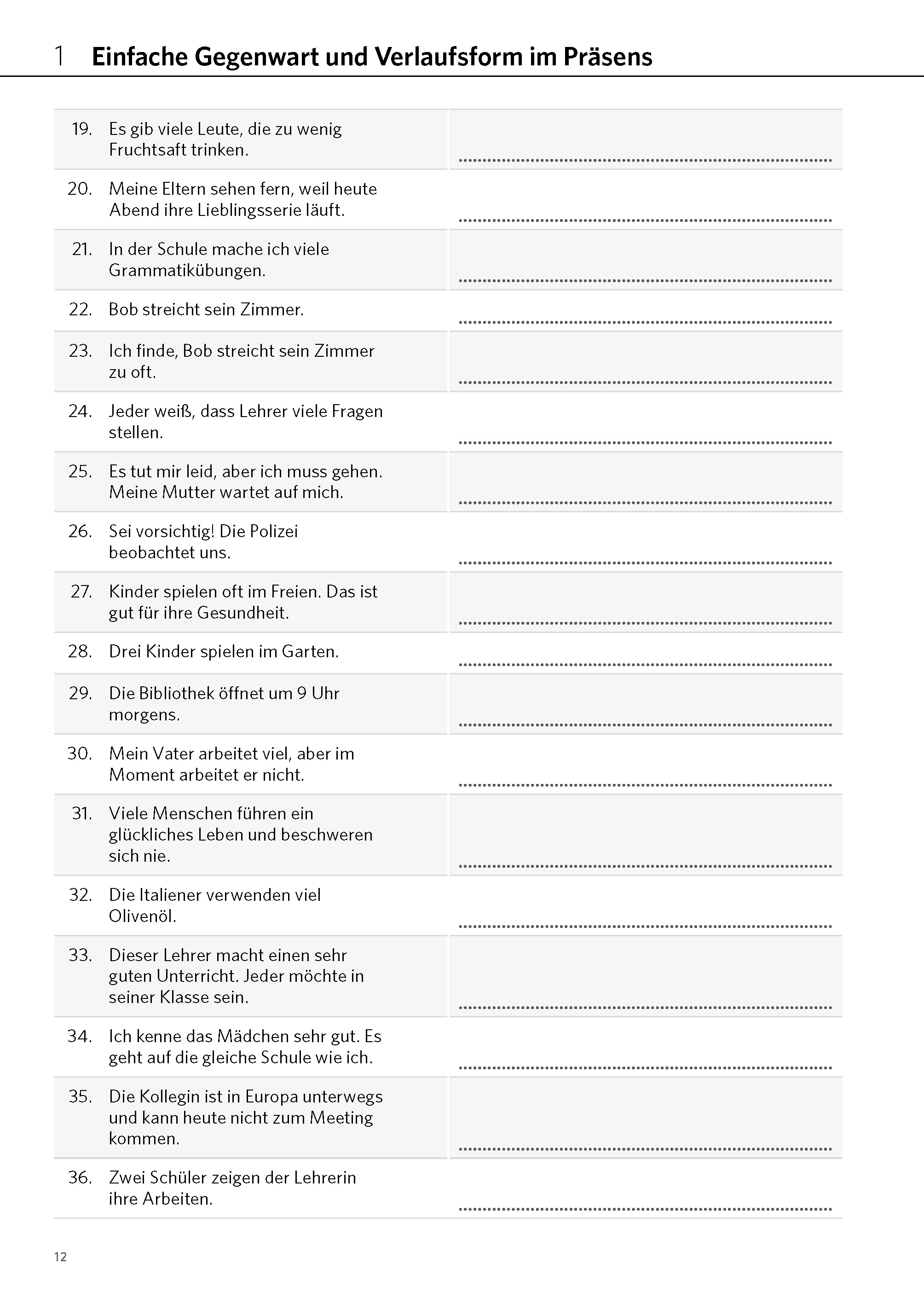 PONS Satz für Satz Englisch Zeiten und Tenses