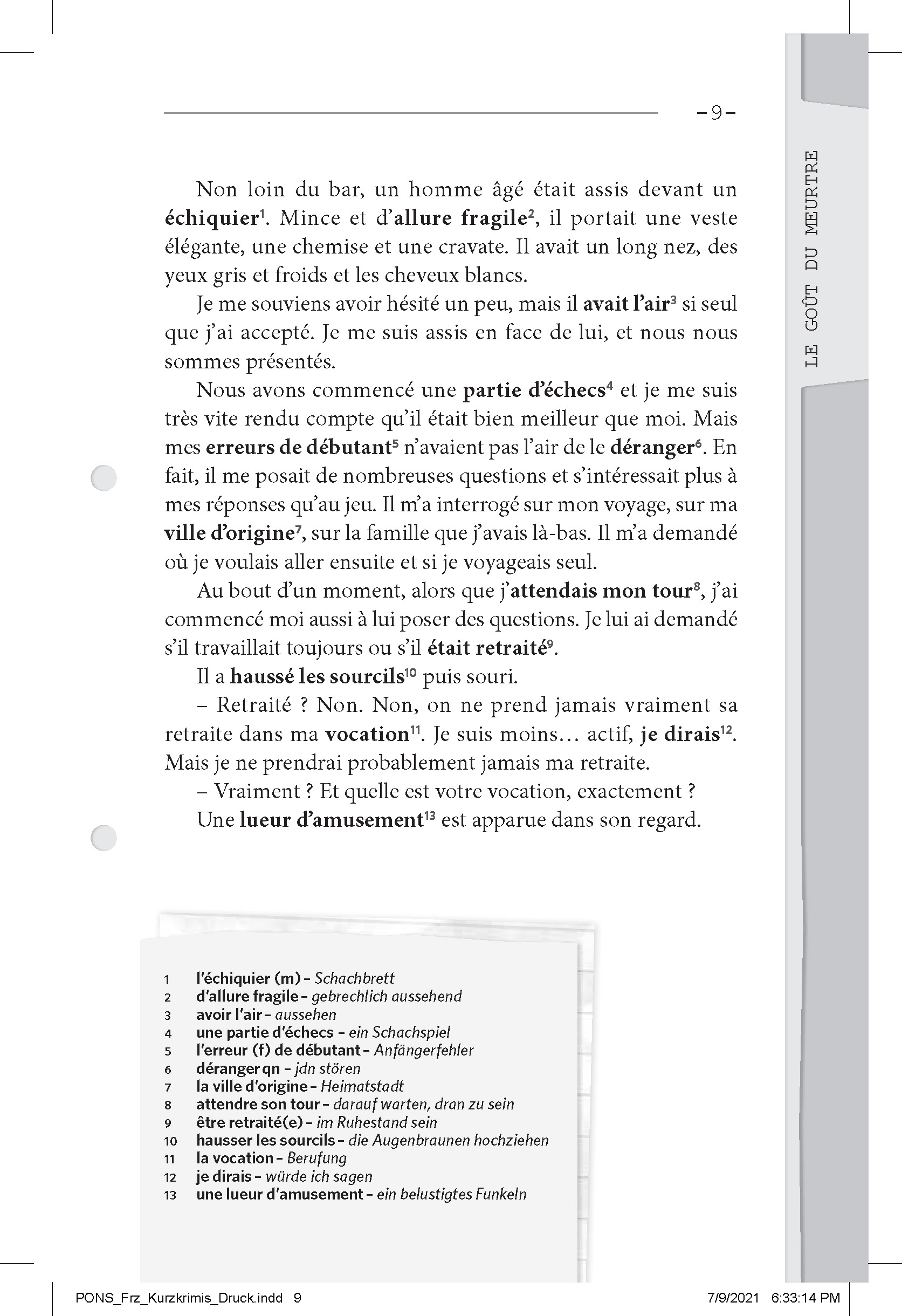 PONS Kurzkrimi Französisch Le goût du meurtre