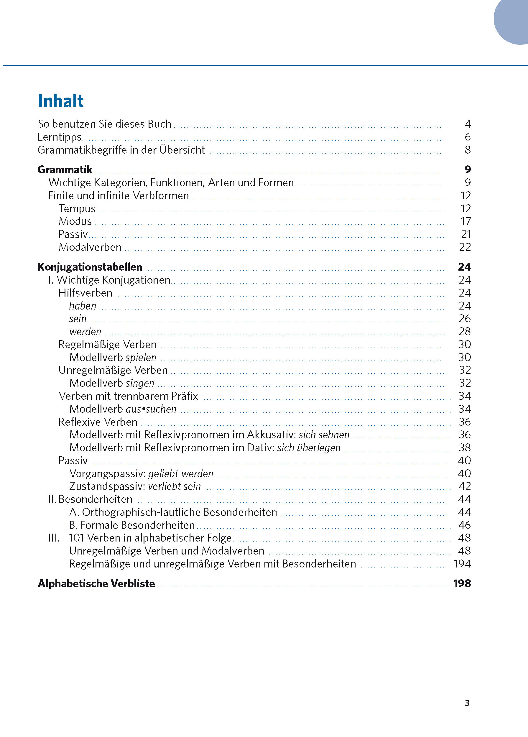 PONS Verbtabellen Plus Deutsch als Fremdsprache