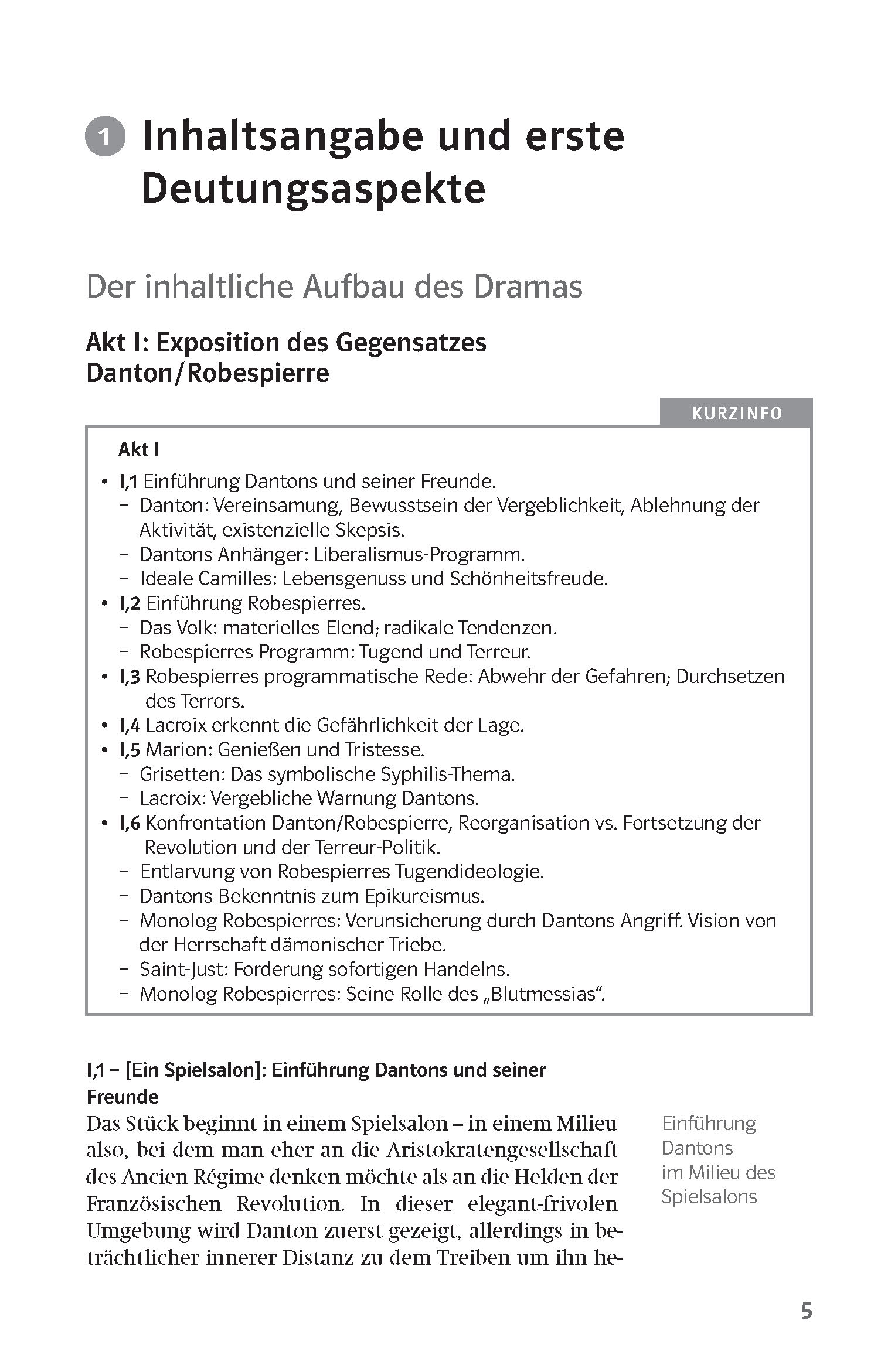 Klett Lektürehilfen Georg Büchner, Dantons Tod