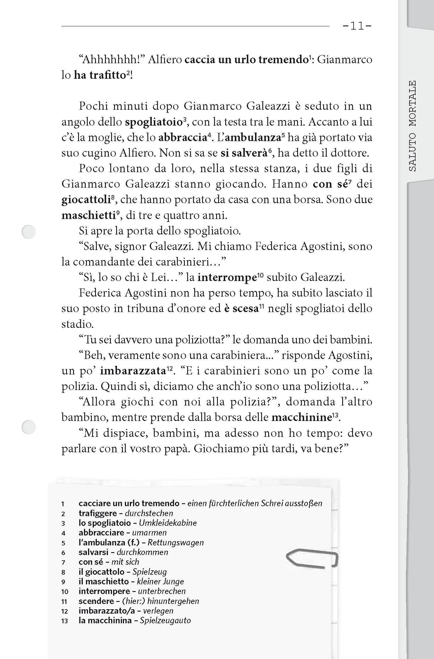 PONS Kurzkrimi Italienisch - Saluto mortale