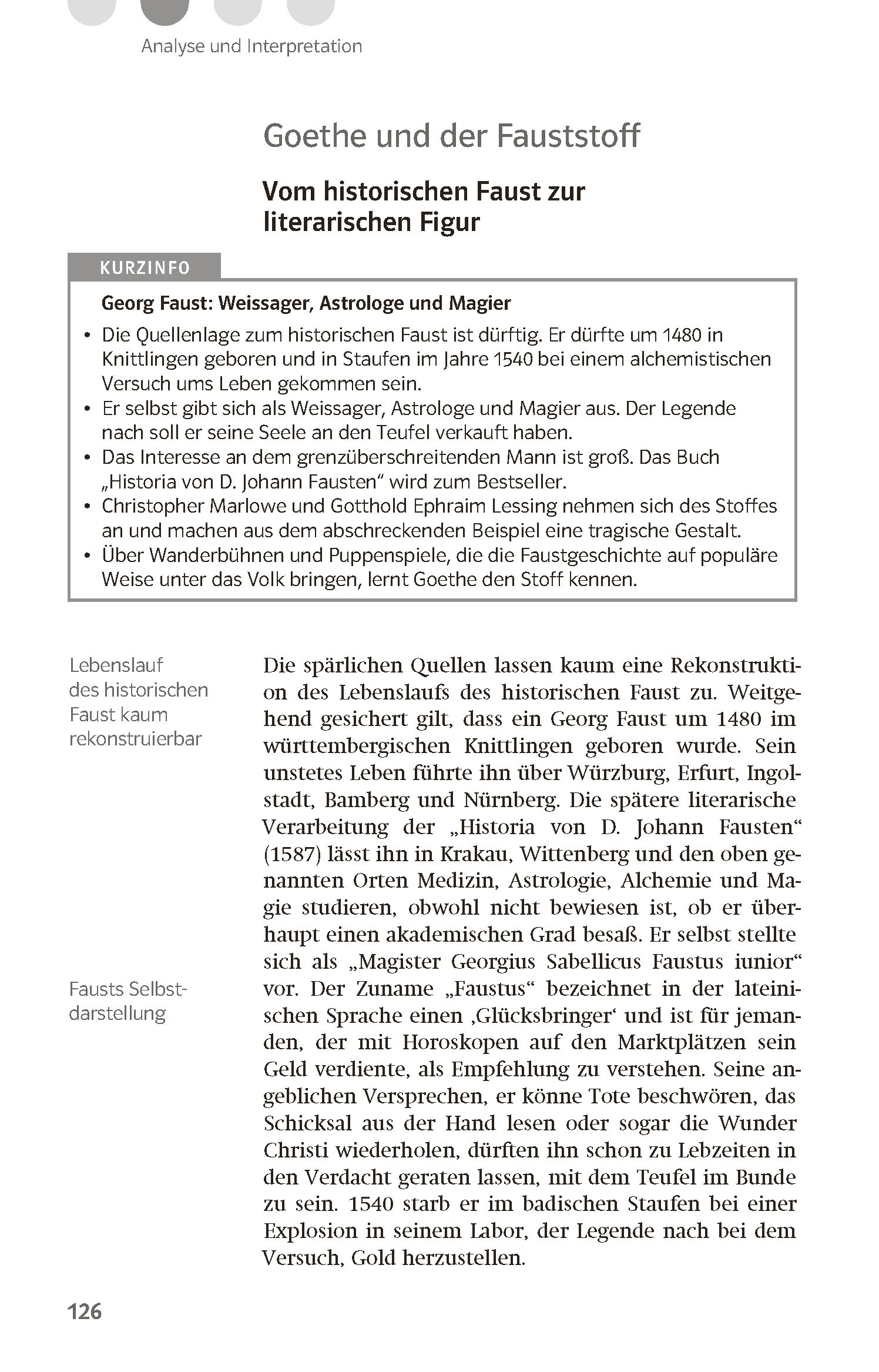 Klett Lektürehilfen Johann Wolfgang Goethe, Faust Der Tragödie Erster Teil