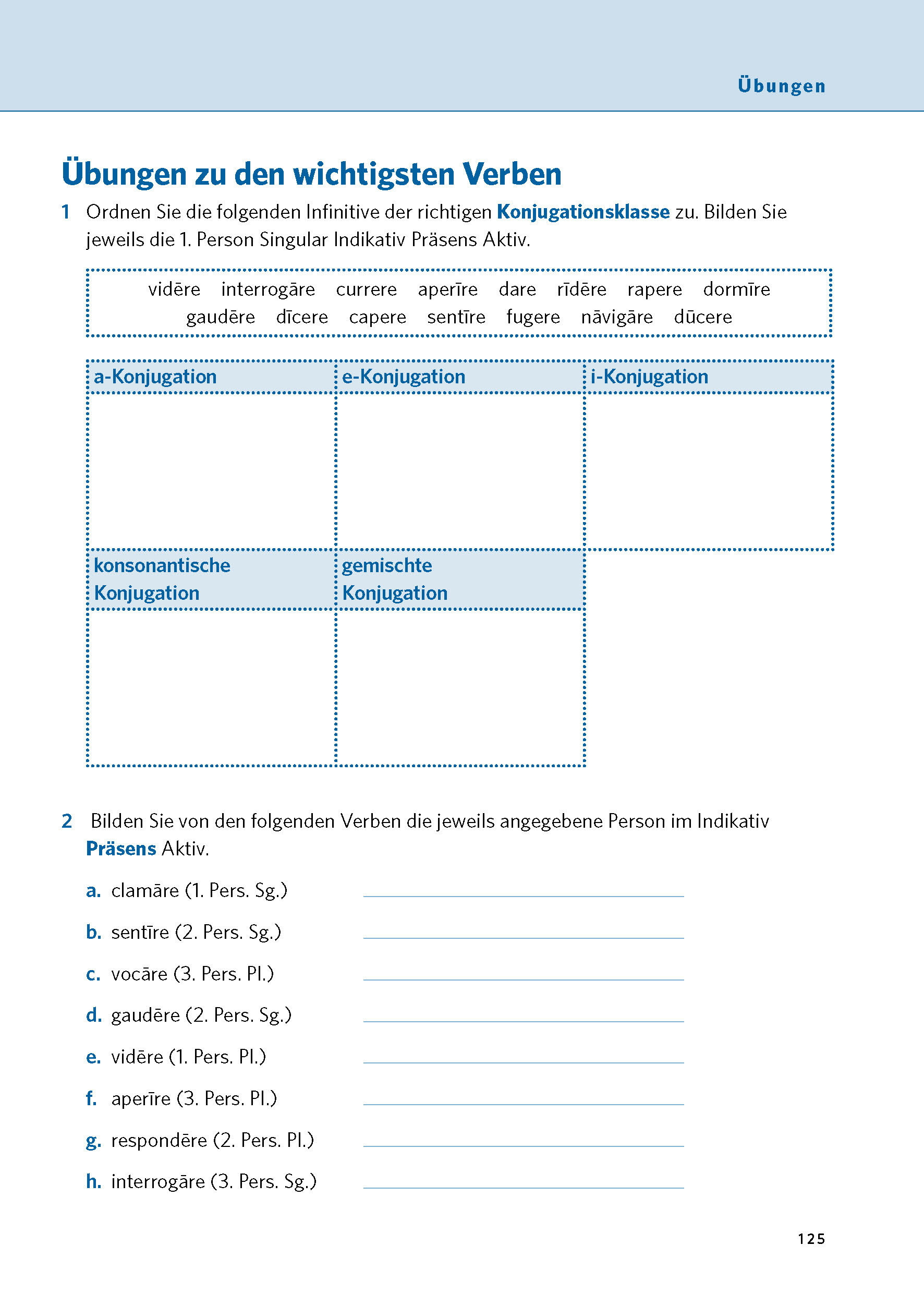 PONS Verbtabellen Plus Latein